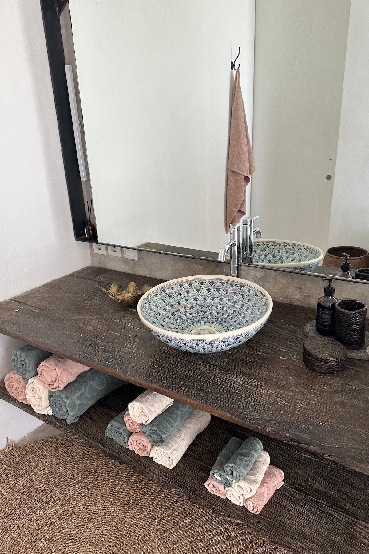 Monogram bath towel - Bath towel 100x150 cm I Ivory 4 - Rabens Saloner - DK