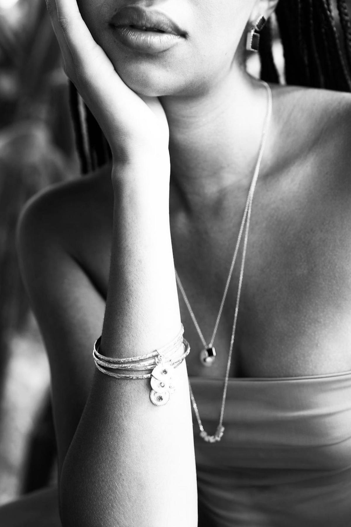 Nafsu - Eye bangle I Dark stone 3 - Rabens Saloner - DK