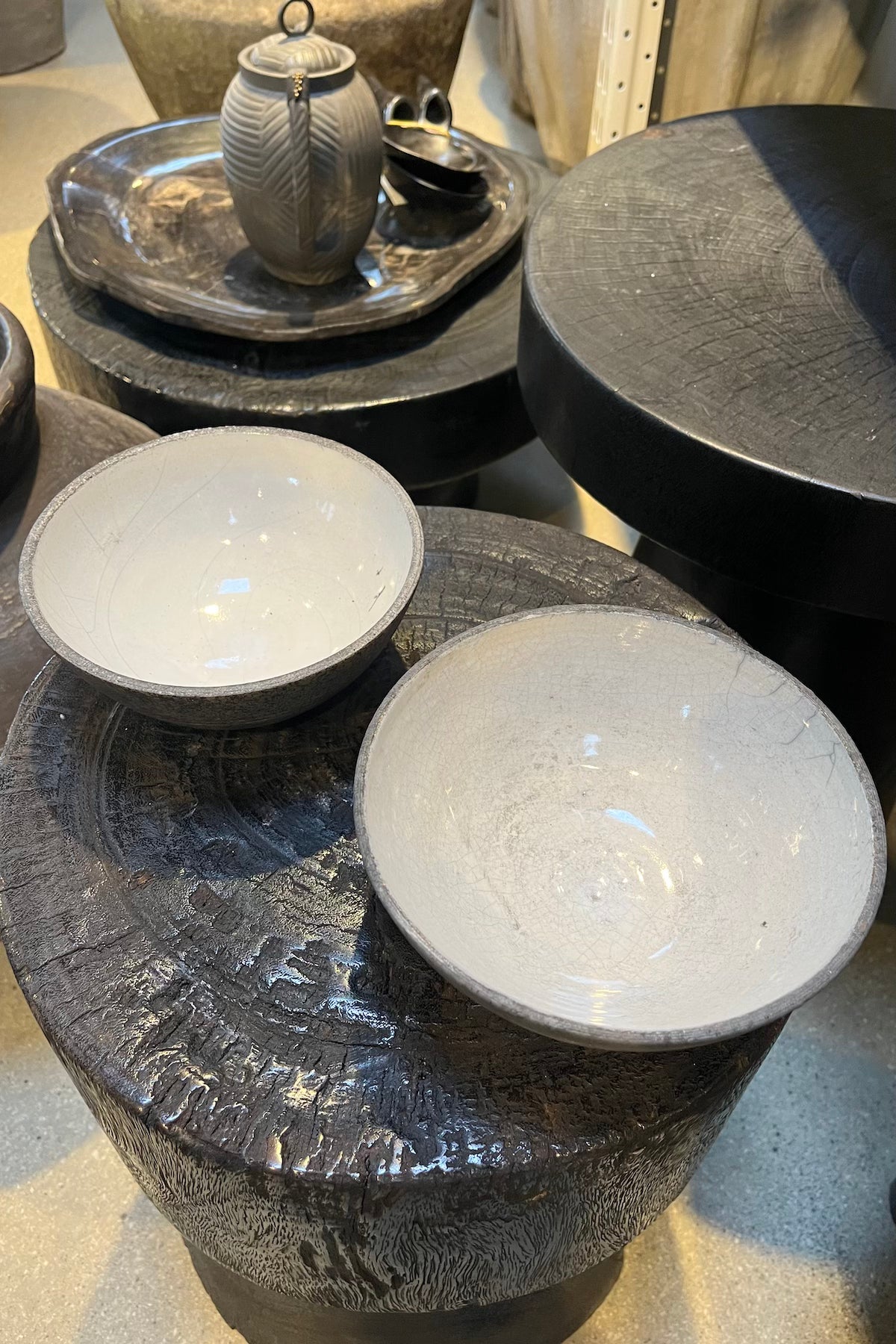 Hand Made Ceramic Bowl - Visby Ceramics I Dark Grey 3 - Rabens Saloner - DK