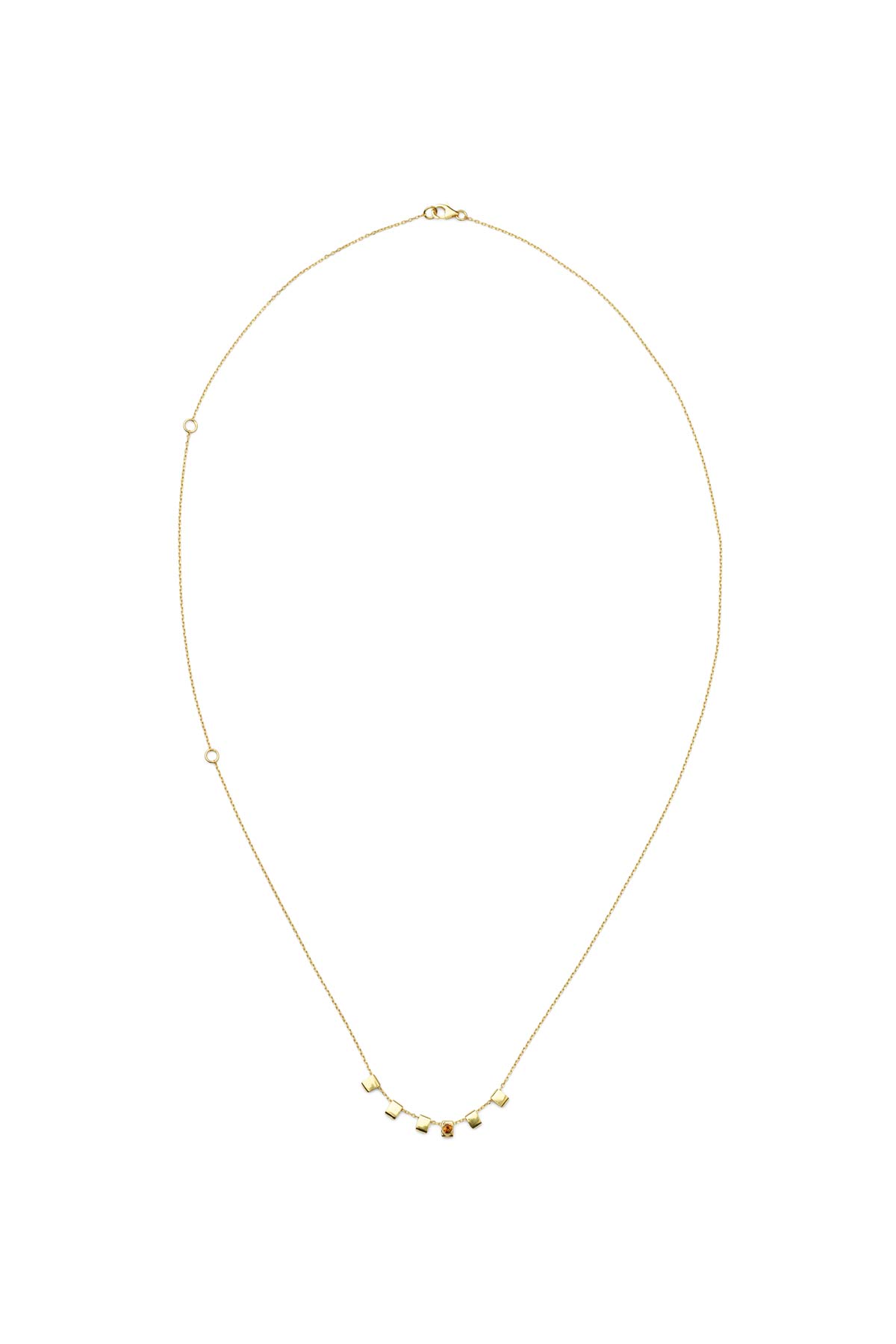 Square beads necklace - Nafsu I Gold Gold O/S 1 - Rabens Saloner - DK