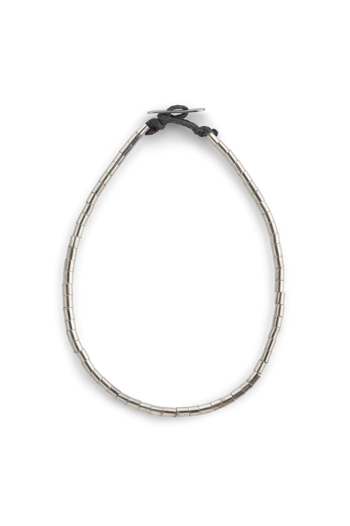 Tube Bead Anklet - Nafsu I Silver Silver 1 - Rabens Saloner - DK