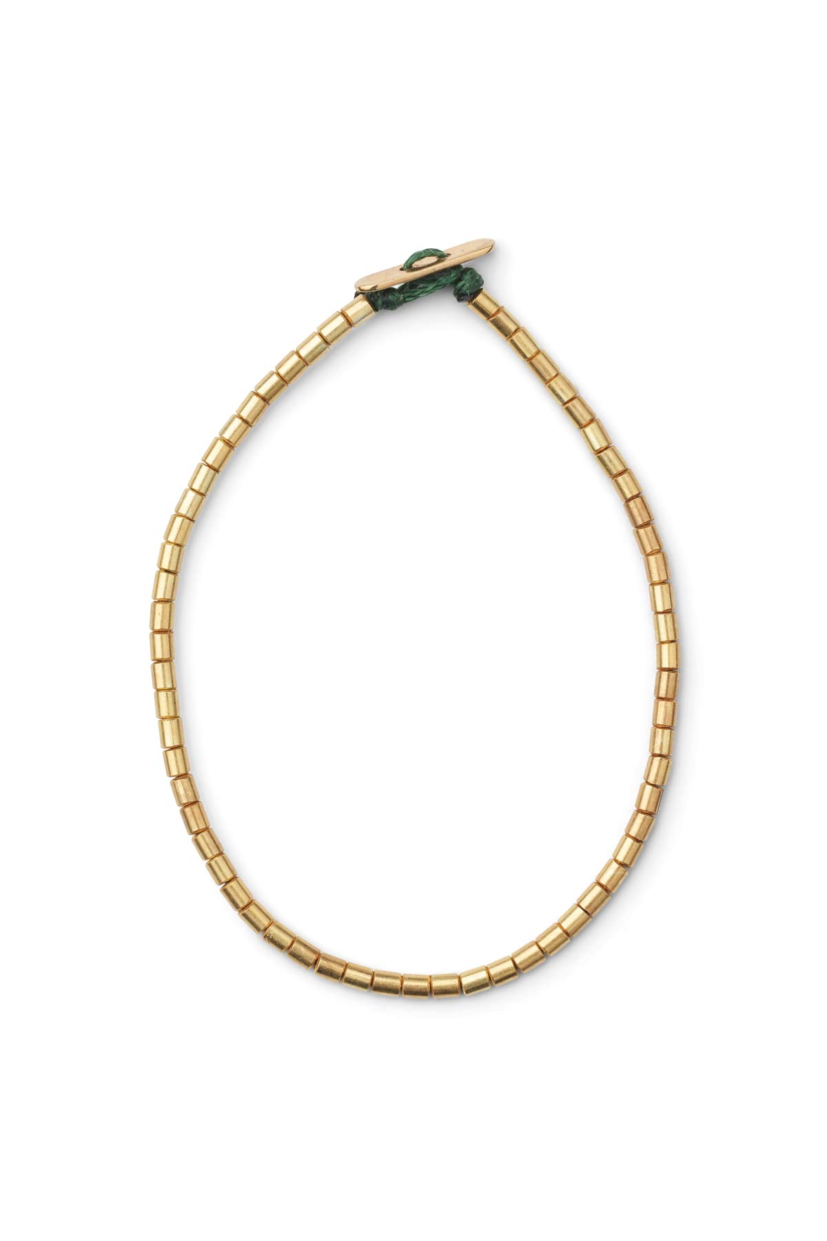 Tube Bead Anklet - Nafsu I Gold Gold 1 - Rabens Saloner - DK