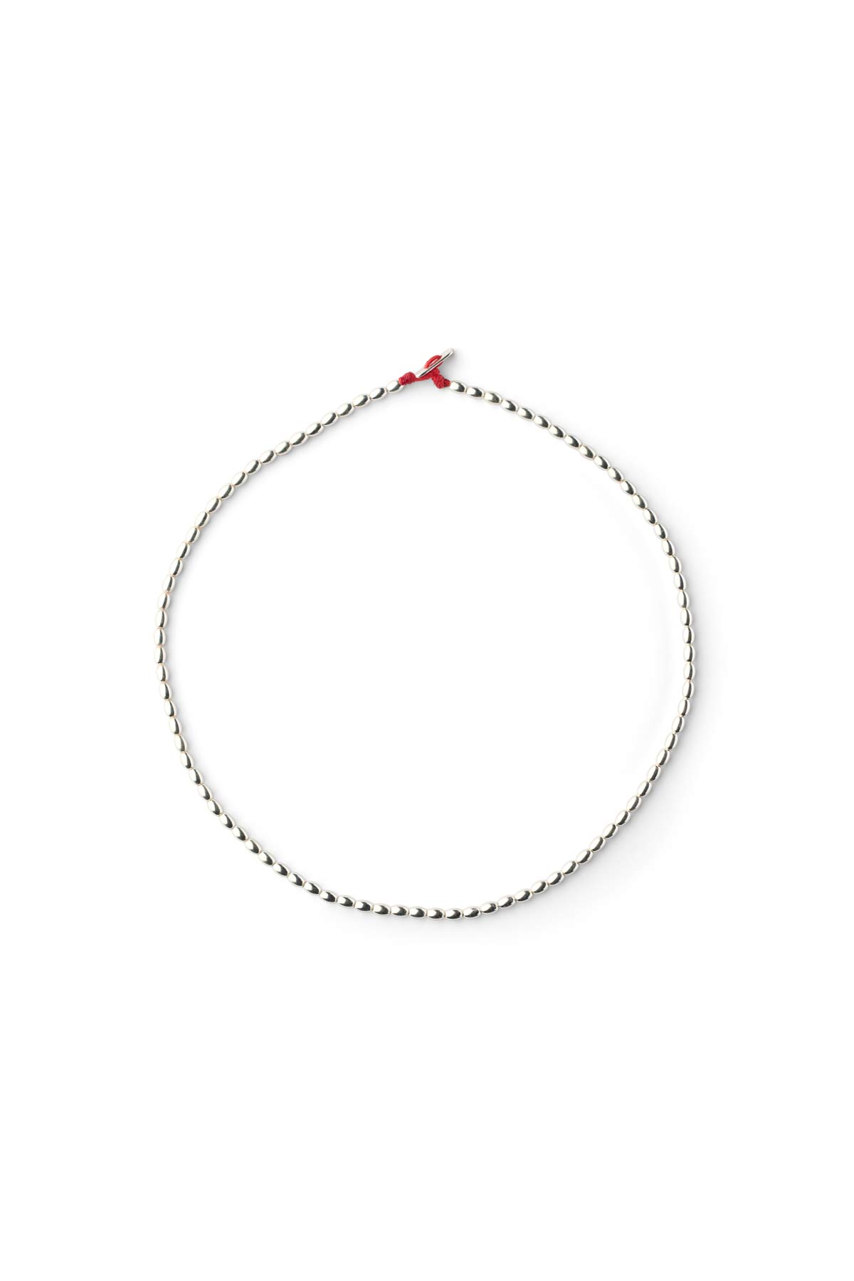 Rice Bead Necklace - Nafsu I Silver Silver 1 - Rabens Saloner - DK
