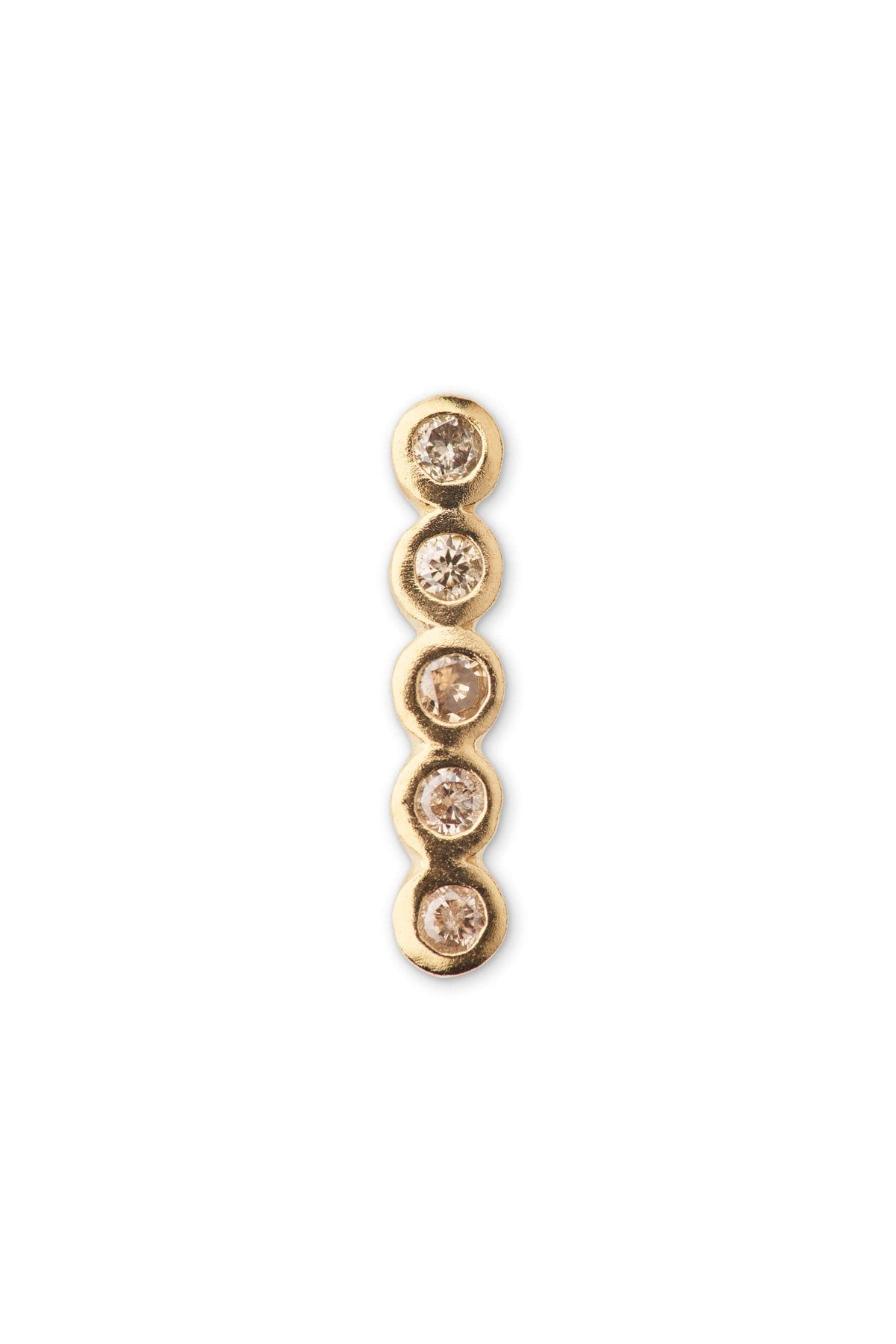 Diamond ear stud - Rabens Momento I Gold w/ Champaign diamond Gold w/ Champaign diamond 1 - Rabens Saloner - DK