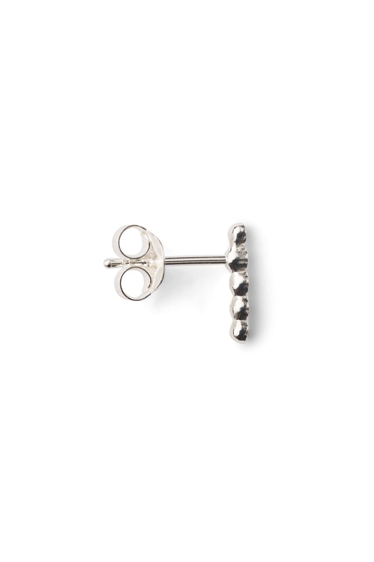 Diamond ear stud - Rabens Momento I Silver w/ Champaign diamond 2 - Rabens Saloner - DK