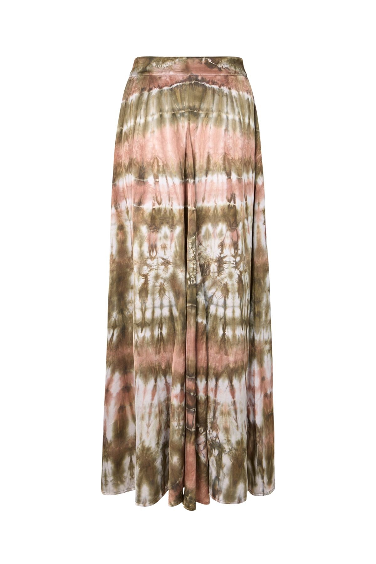 Henriette - Lava print button skirt I Rust combo 5 - Rabens Saloner - DK