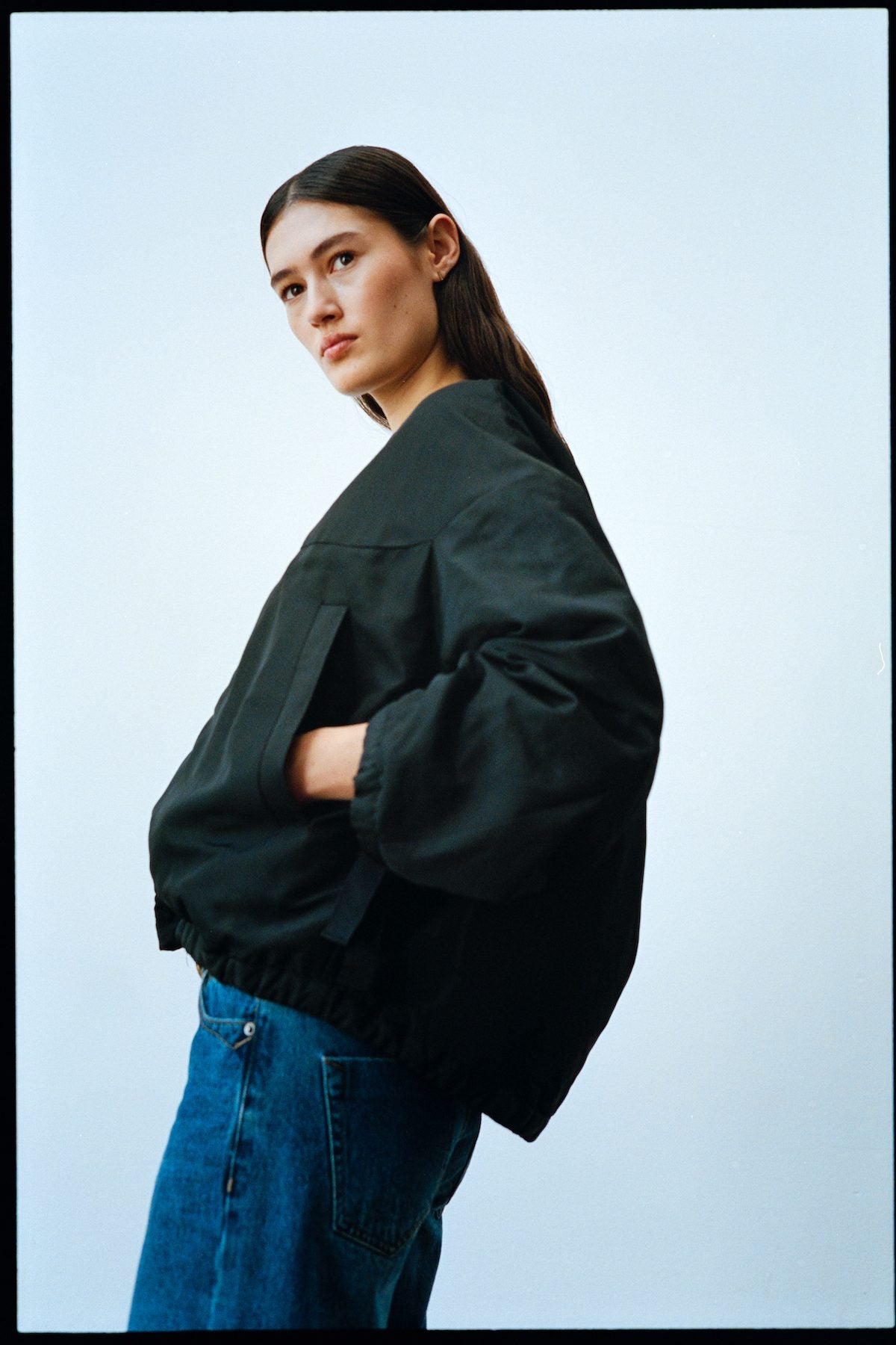 Glod - Arched jacket I Black 2 - Rabens Saloner - DK