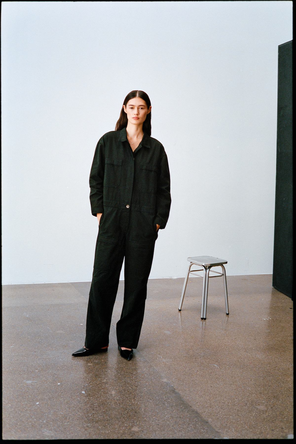 Jozette - Canvas light jumpsuit I Faded black Faded black XS 5 - Rabens Saloner - DK