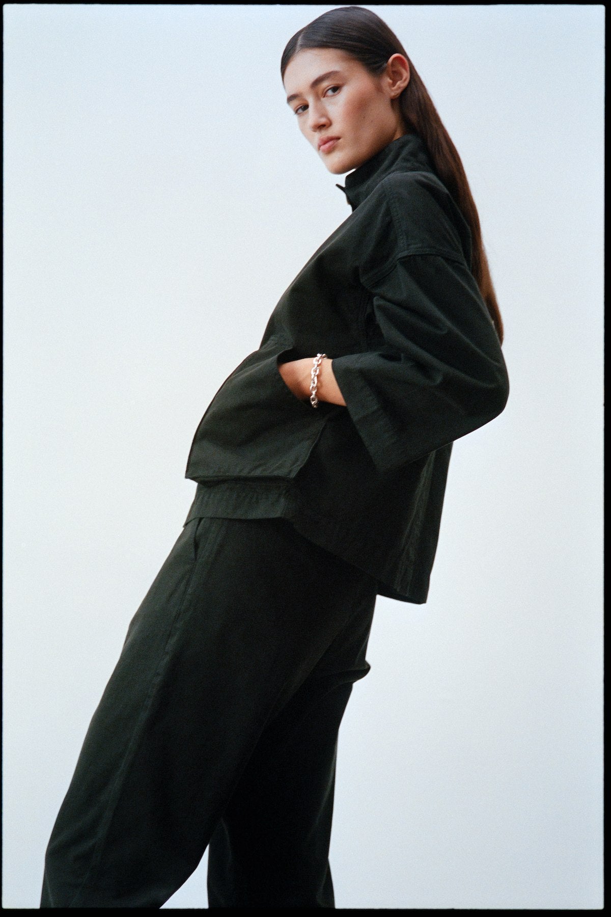 Katje - Canvas light jacket I Faded Black 7 - Rabens Saloner - DK