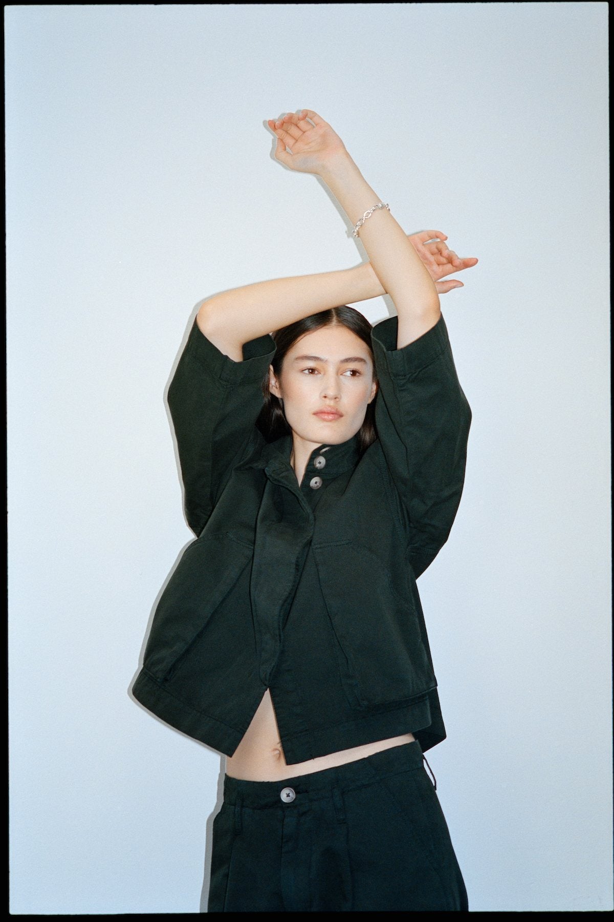 Katje - Canvas light jacket I Faded Black 8 - Rabens Saloner - DK