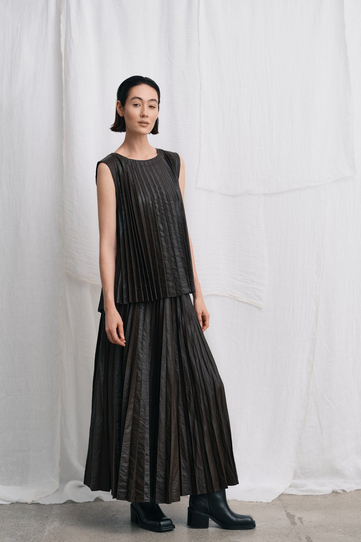 Simonia - Pleats skirt I French toast 6 - Rabens Saloner - DK