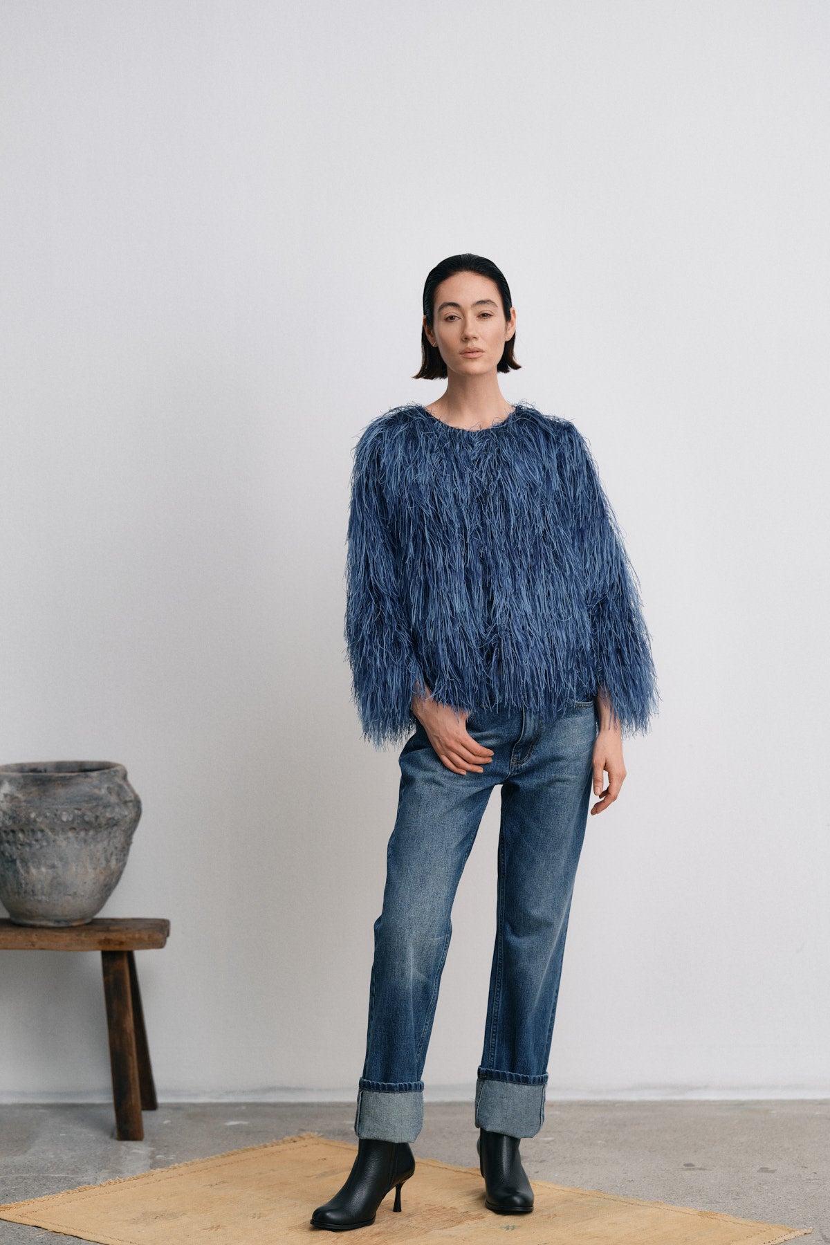 Safi- Plume blouse I PRE-ORDER I Navy Navy XS 5 - Rabens Saloner - DK