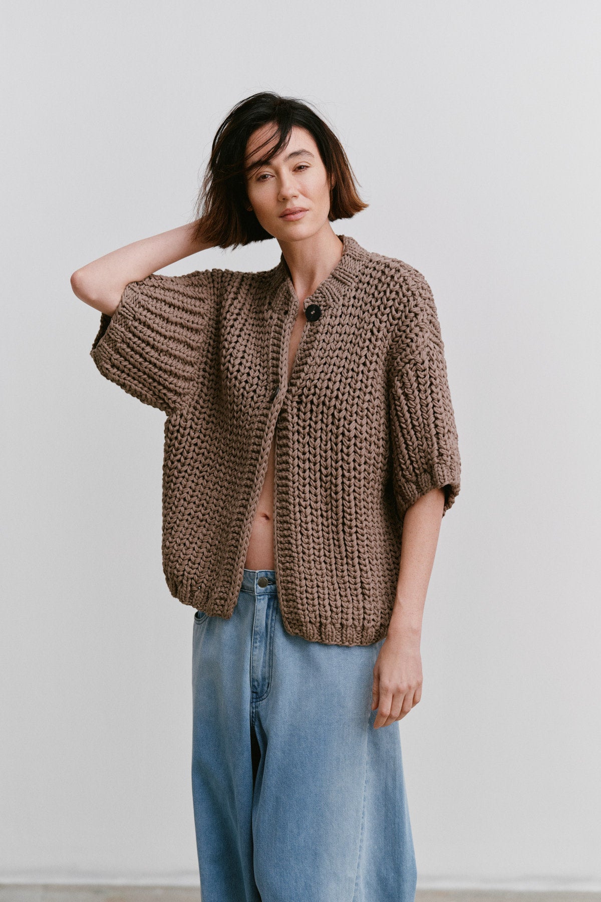 Alice - Rope knit cardigan I Blush 3 - Rabens Saloner - DK