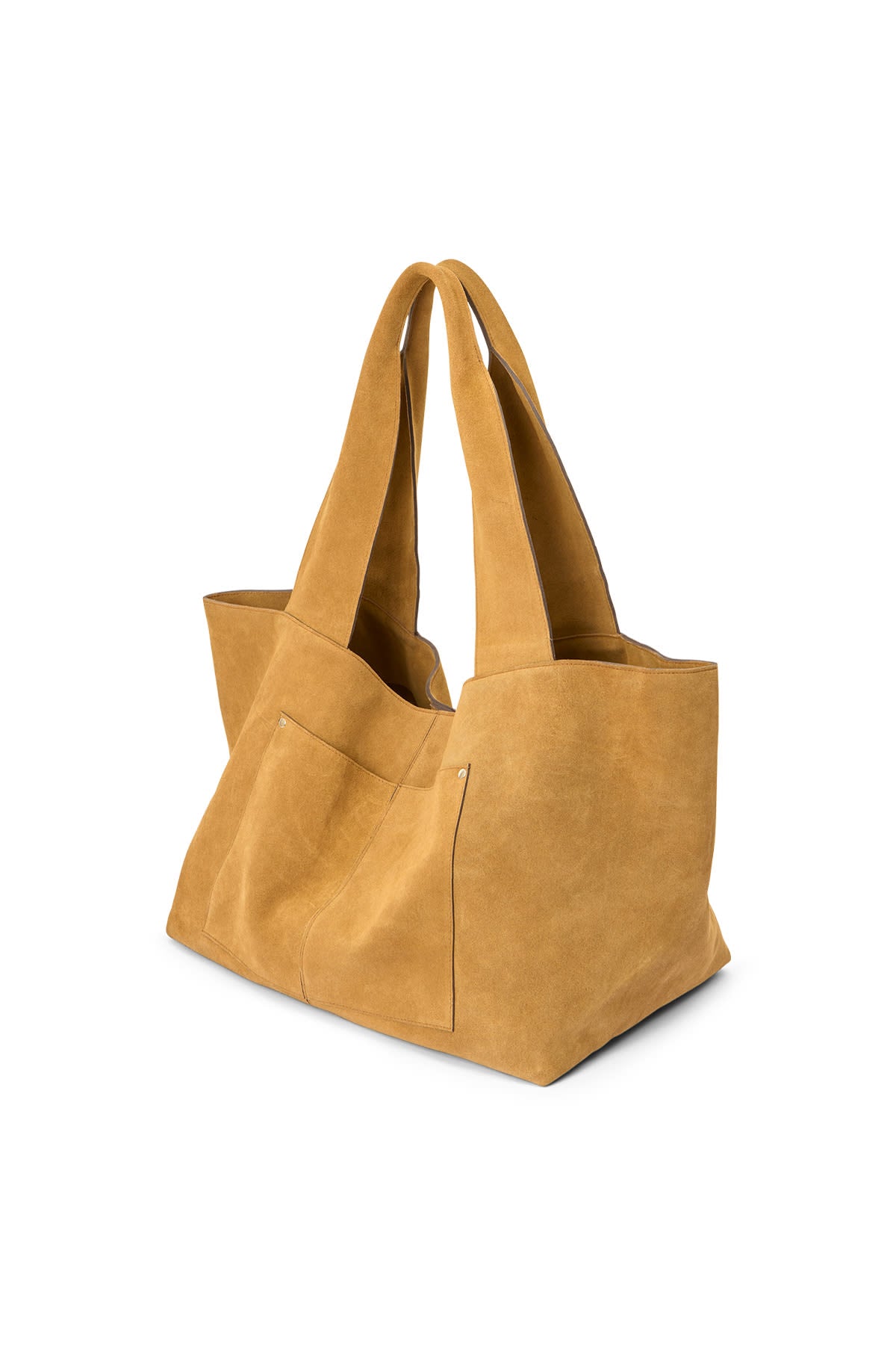 Semira - Heavy suede large bag I Whiskey 5 - Rabens Saloner - DK