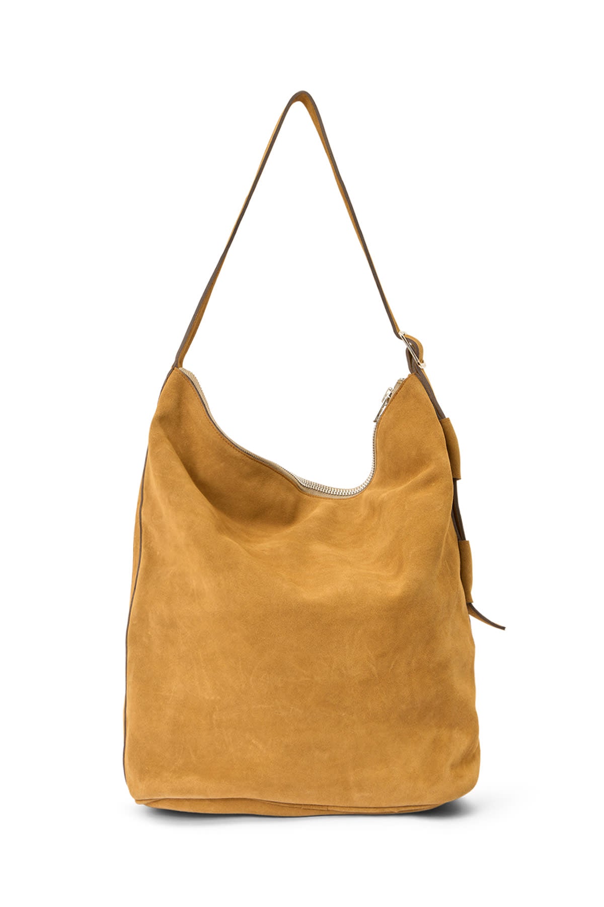 Shamika - Heavy suede shoulder bag I Whiskey 5 - Rabens Saloner - DK