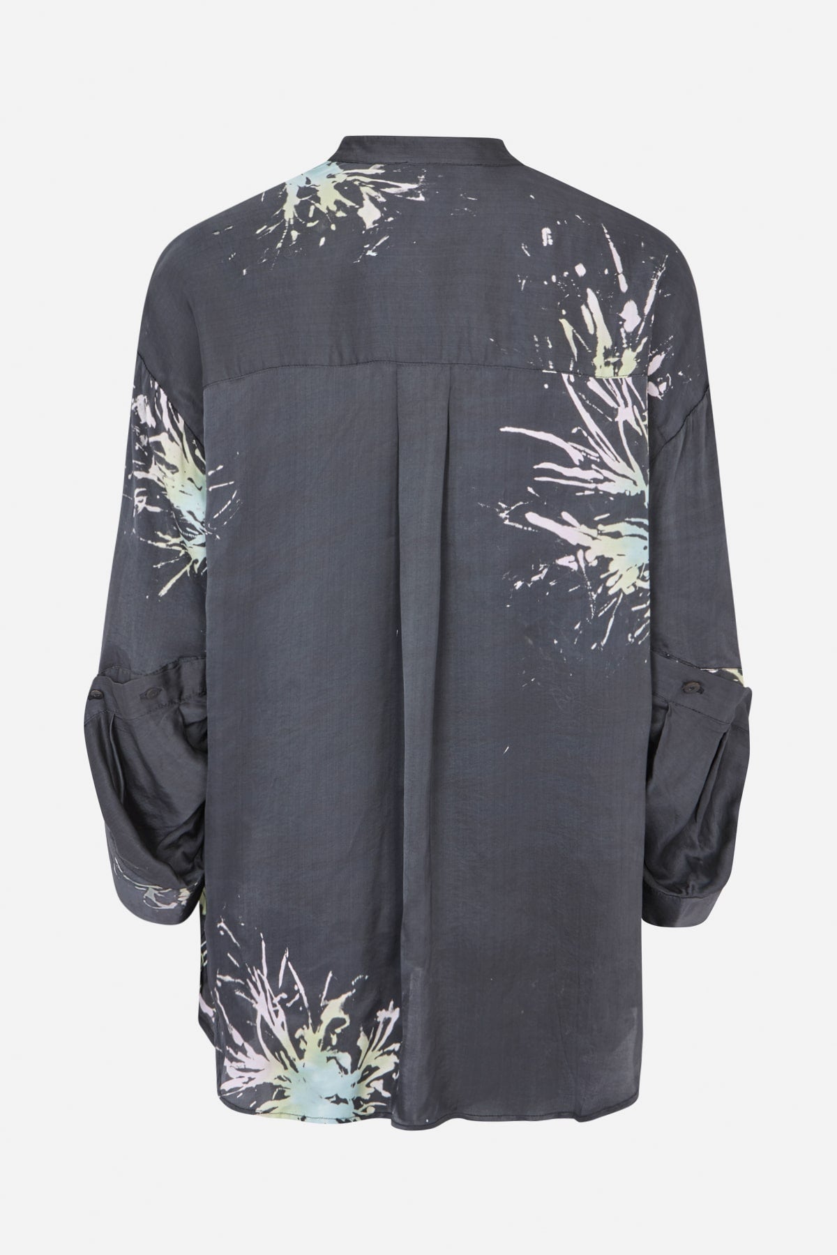 Bobbies short - Lumière oversize shirt I Iron grey 5 - Rabens Saloner - DK