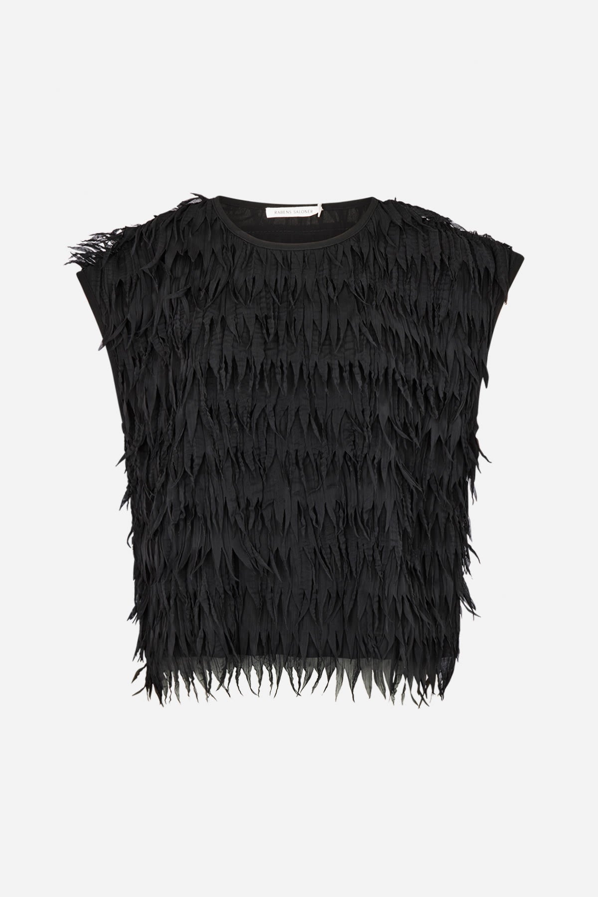 Maila - Icicle boxy t-shirt I Black Black XS 4 - Rabens Saloner - DK