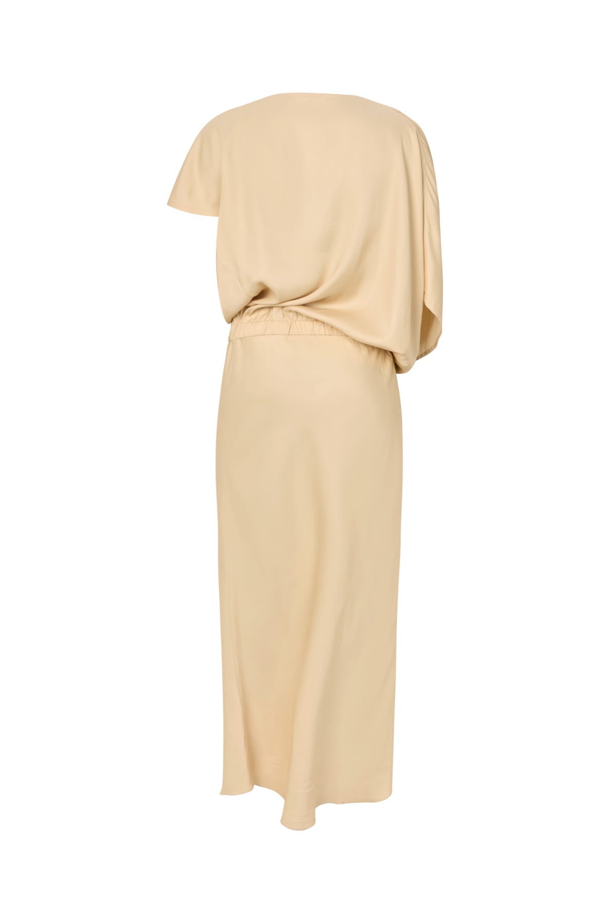 Mila - Ripple drape dress I Sand Dollar 5 - Rabens Saloner - DK