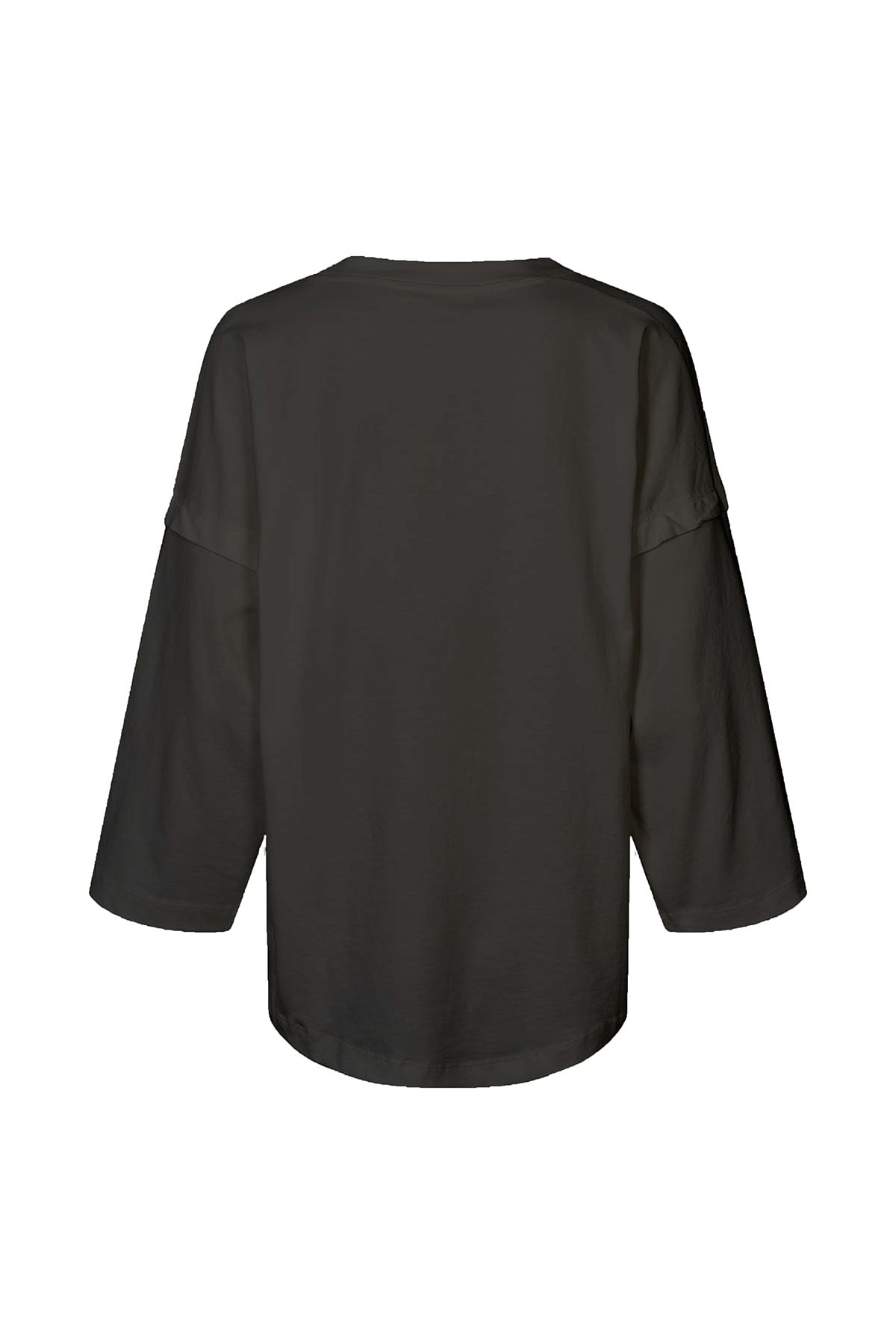 Laurah - FOT jersey 3/4 sleeve top I Faded black 2 - Rabens Saloner - DK