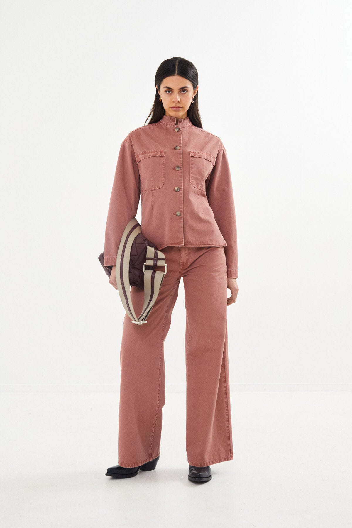Jozephine - Canvas light shirt I Dessert sand 3 - Rabens Saloner - DK