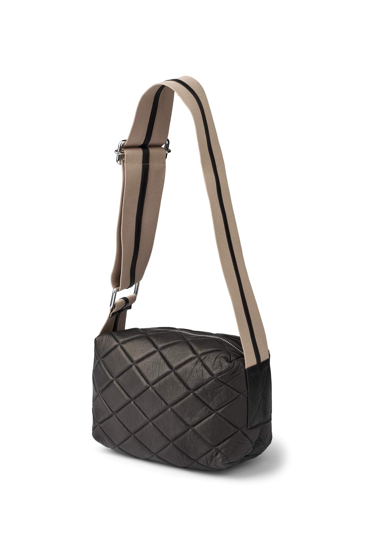 Sigi - Quilted leather bag I Black Black O/S 1 - Rabens Saloner - DK