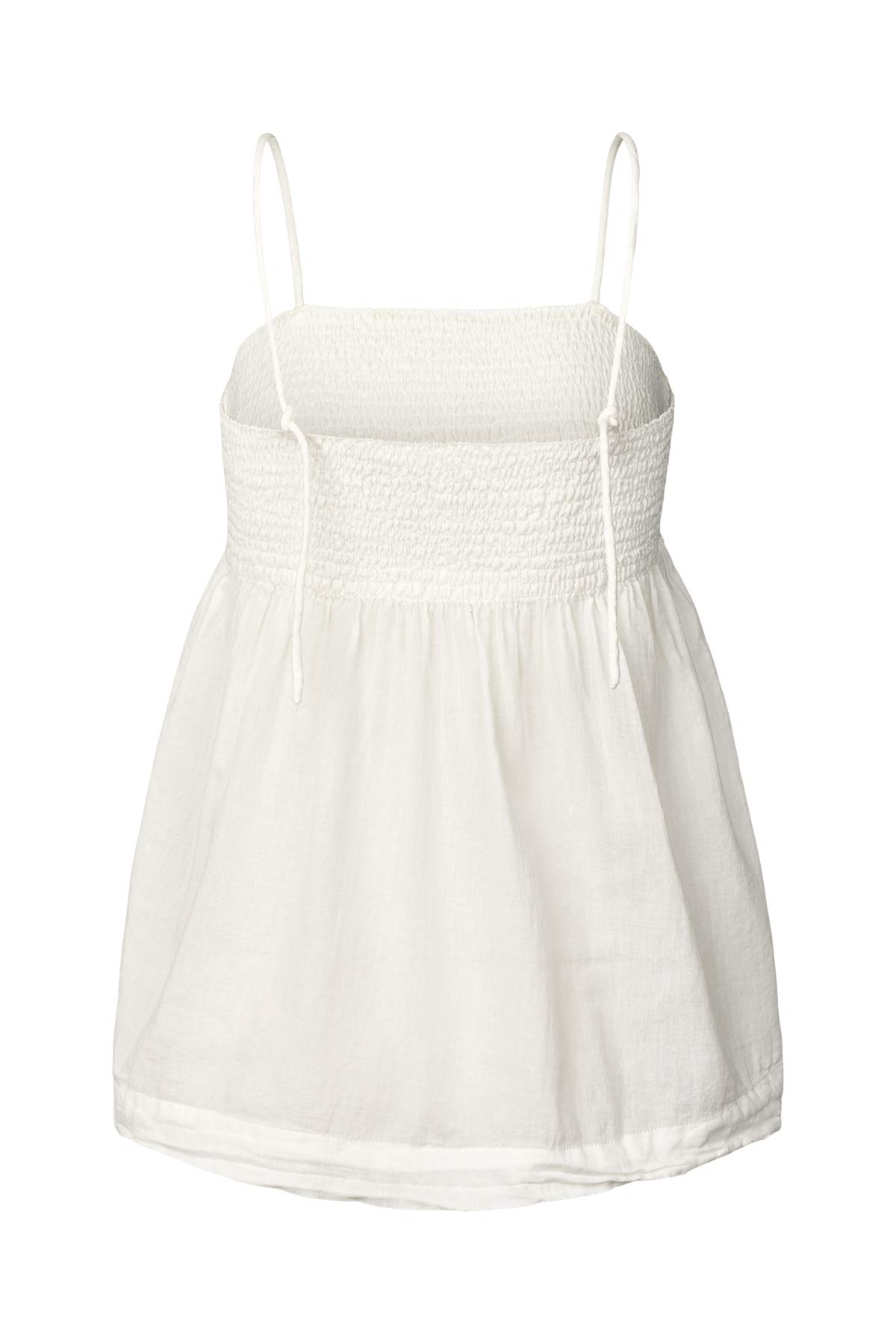 Dot - Cotton smock string top I White 2 - Rabens Saloner - DK