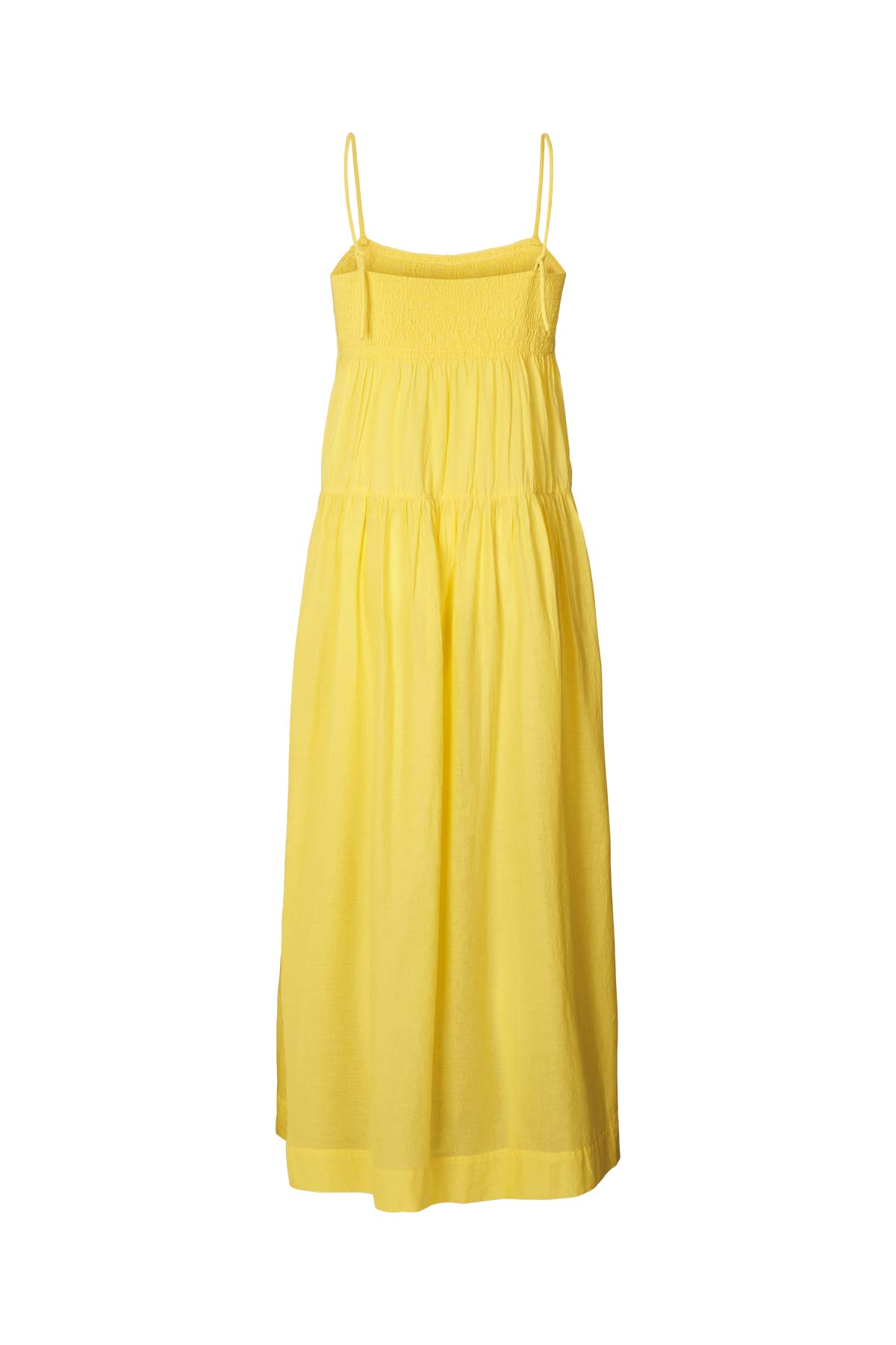 Dodo - Cotton smock tier dress I Sunshine yellow 4 - Rabens Saloner - DK