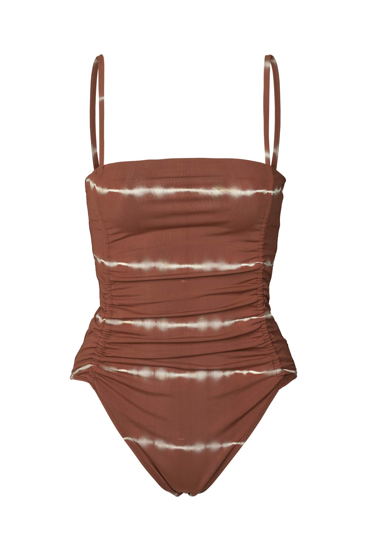 Sali - Ripples swimsuit I Brown combo Brown combo XS 4 - Rabens Saloner - DK