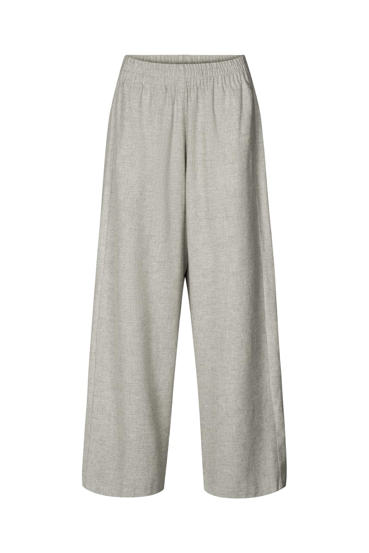 Everdeen - Drapy tailoring relaxed pants I Grey melange Grey melange XS 8 - Rabens Saloner - DK
