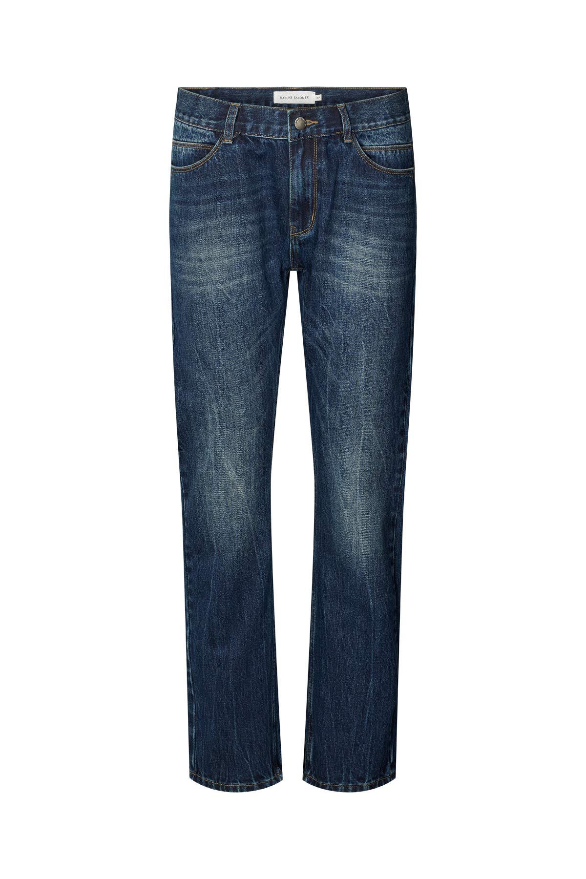 Fine - Denim cropped pants I Dark washed indigo Dark washed indigo 25 6 - Rabens Saloner - DK