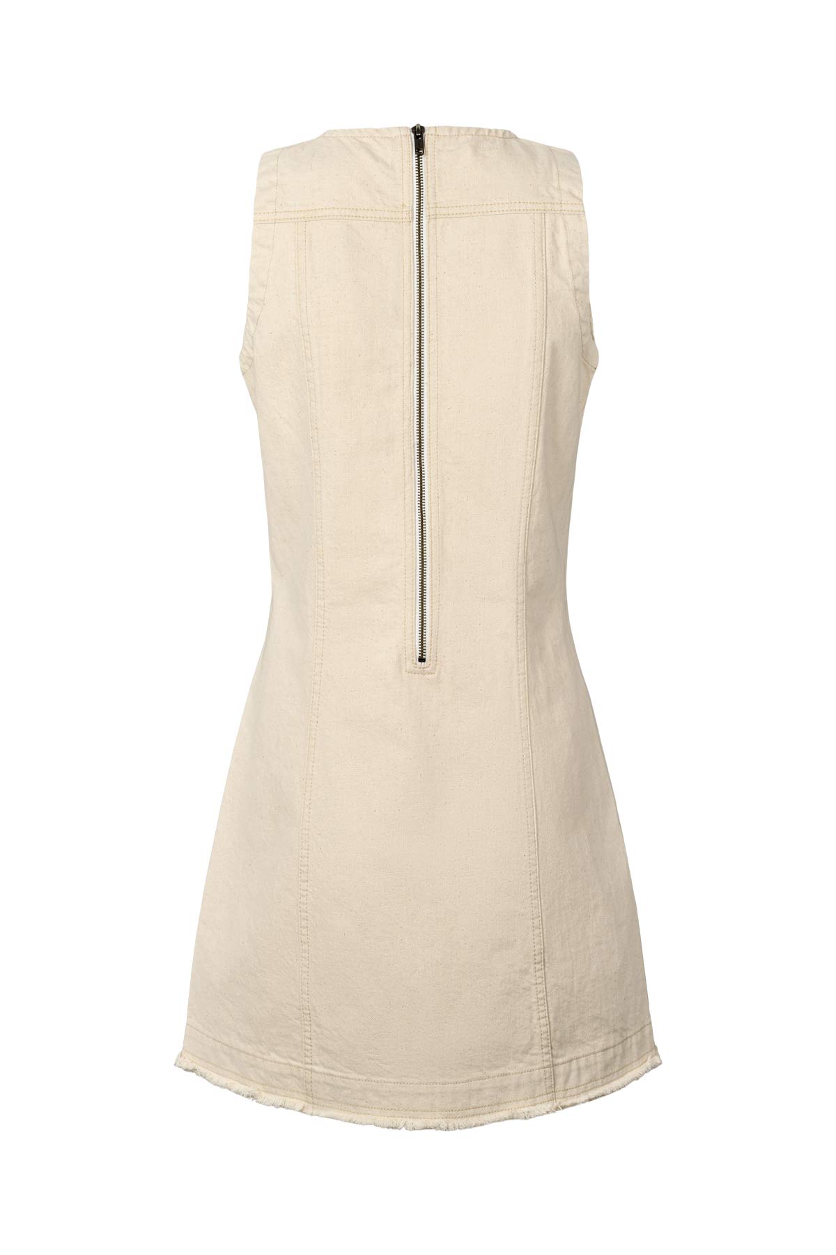 Lizl - Denim ecru dress I Ecru 4 - Rabens Saloner - DK