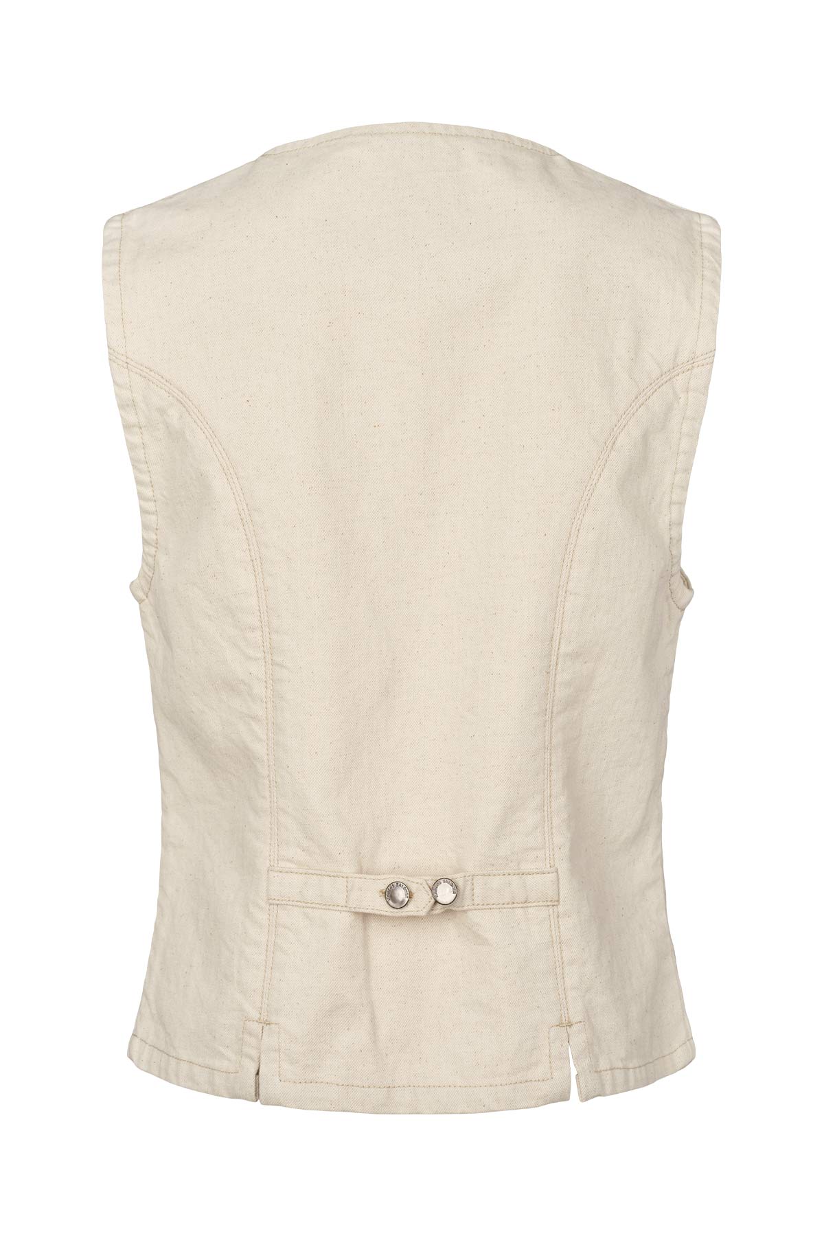 Banu - Denim ecru vest I Ecru 4 - Rabens Saloner - DK