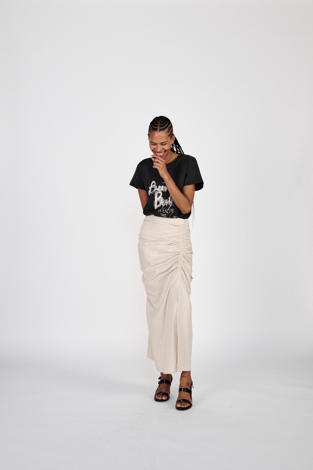 Filza - Papery skirt I Black 4 - Rabens Saloner - DK