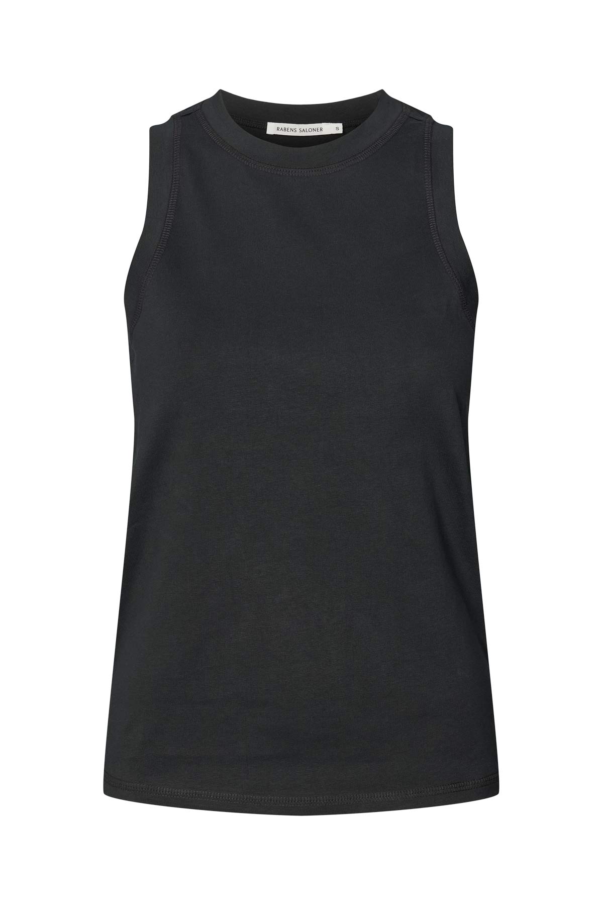 Johnny - Pima jersey tank top I Pirate black Pirate black XS 3 - Rabens Saloner - DK