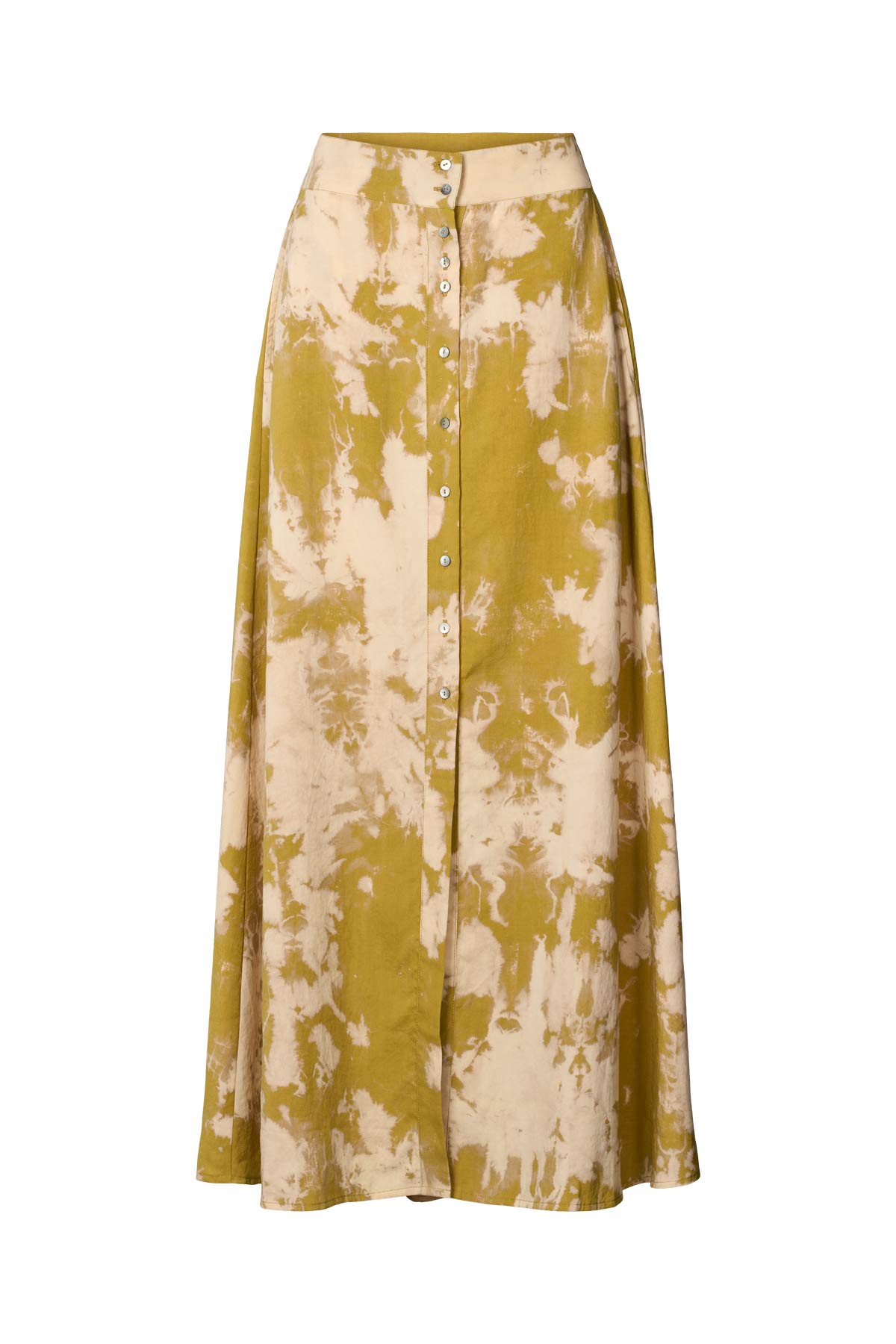 Natja - Misty button skirt I Golden mustard combo Golden mustard combo XS 5 - Rabens Saloner - DK