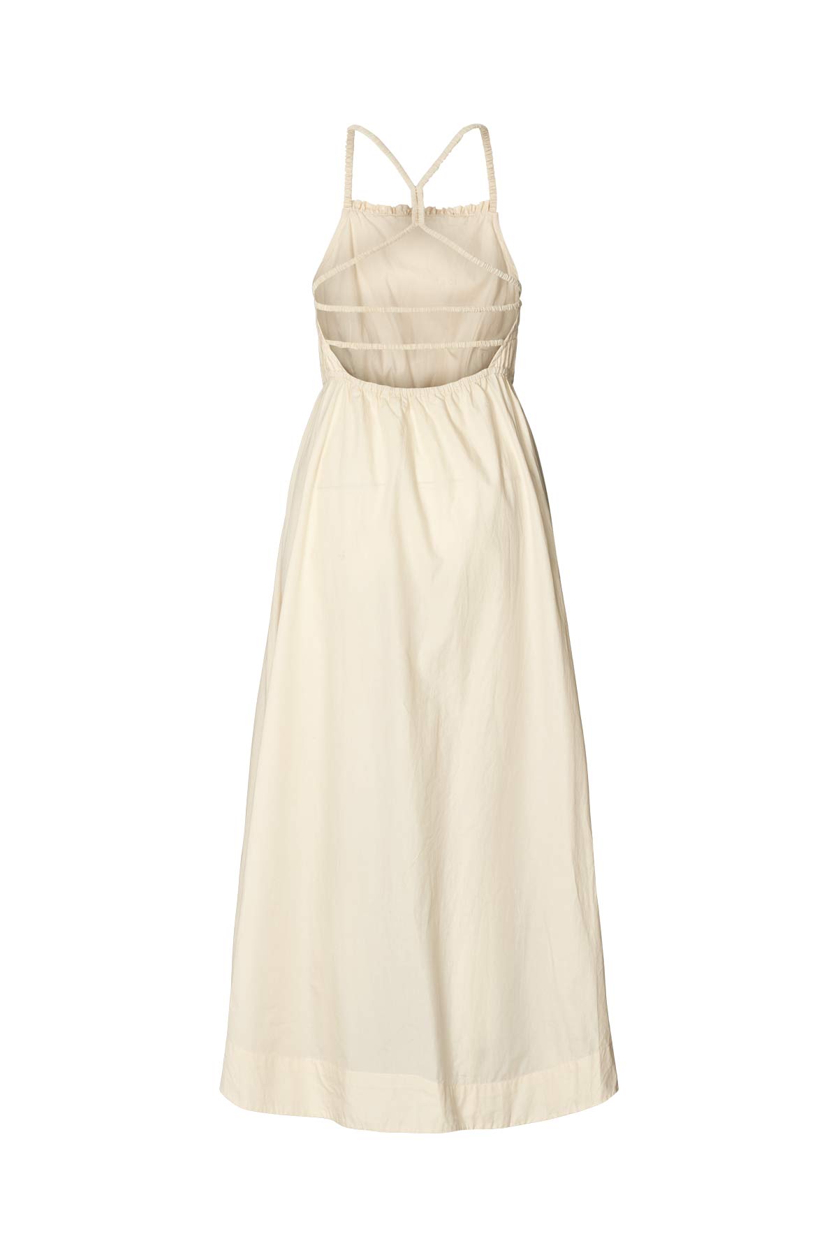 Cylle - Poplin elastic dress I Champagne 4 - Rabens Saloner - DK