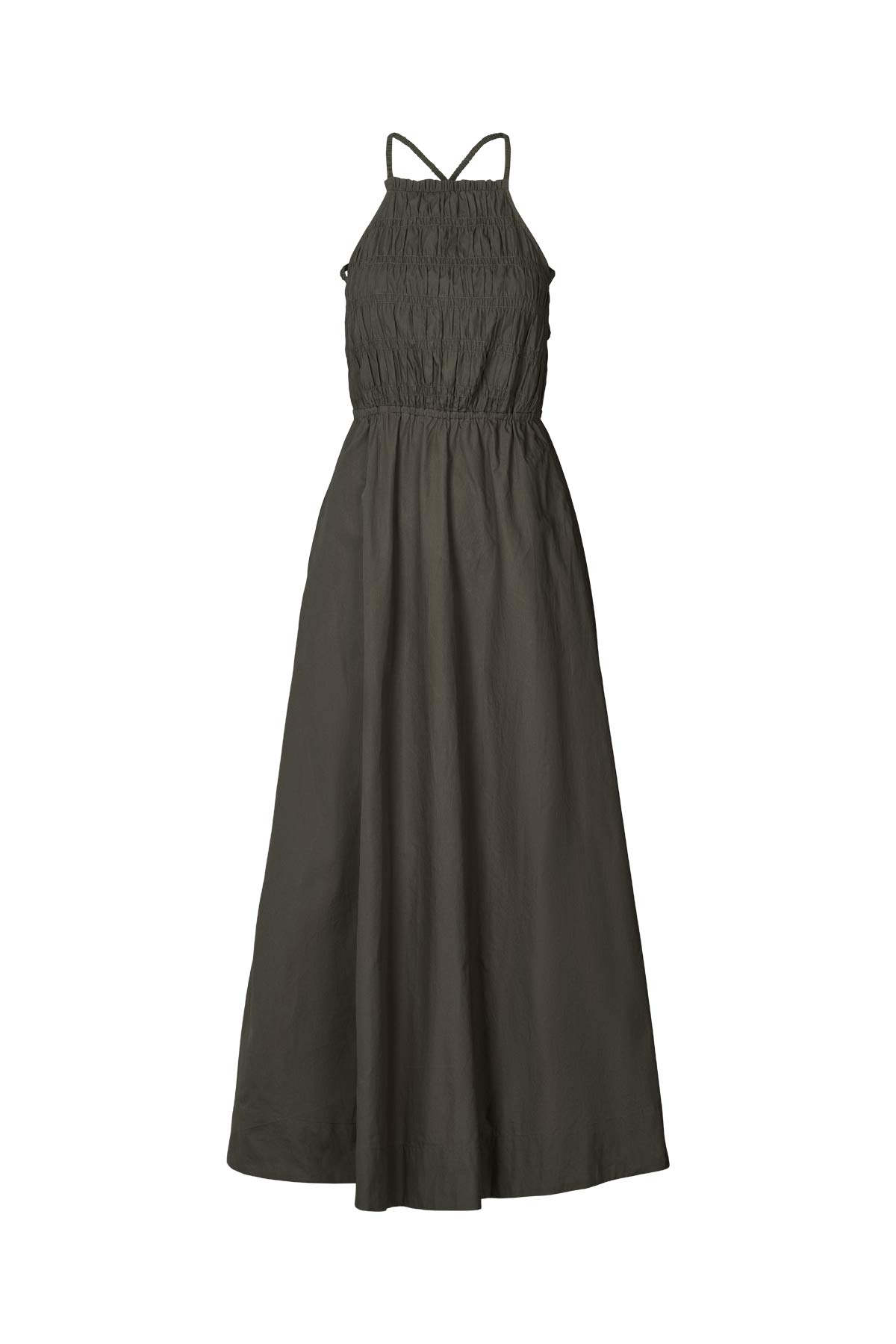 Cylle - Poplin elastic dress I Pirate black Pirate black XS 1 - Rabens Saloner - DK