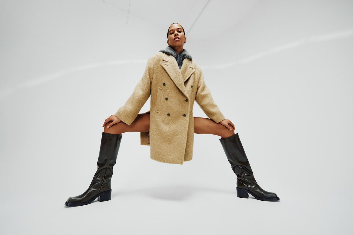 Leanna - Fuzzy oversized coat I Oatmeal 8 - Rabens Saloner - DK