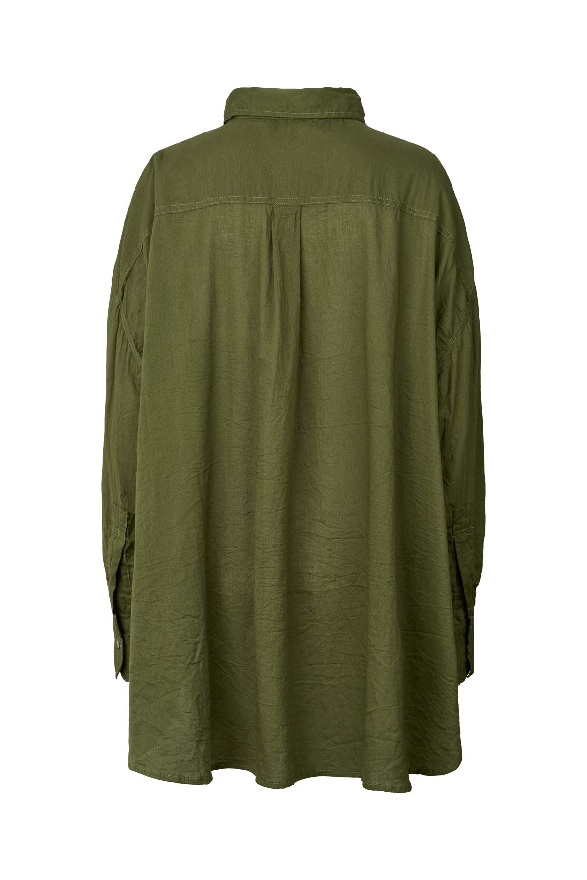 Noah - Cotton oversized shirt I Army Green 5 - Rabens Saloner - DK