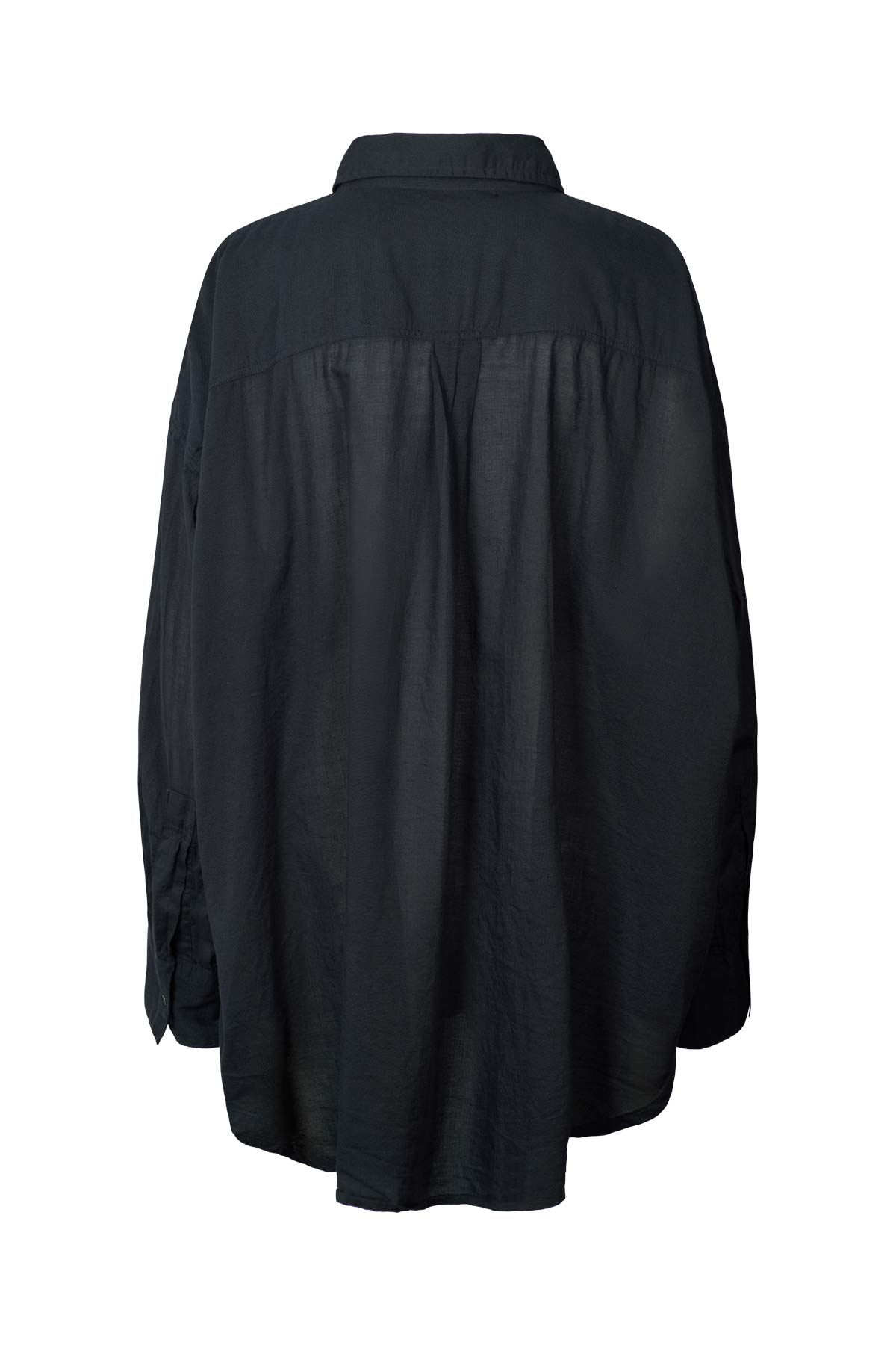 Noah - Cotton oversized shirt I Black 2 - Rabens Saloner - DK