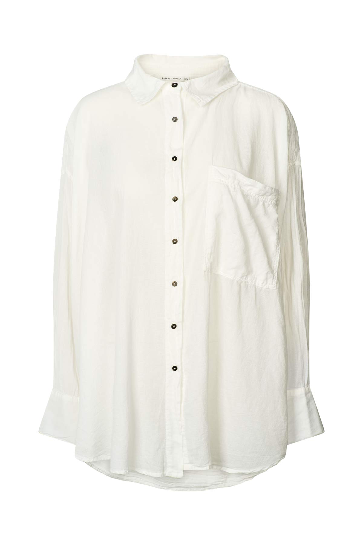 Noah - Cotton oversized shirt I White White XS/S 1 - Rabens Saloner - DK