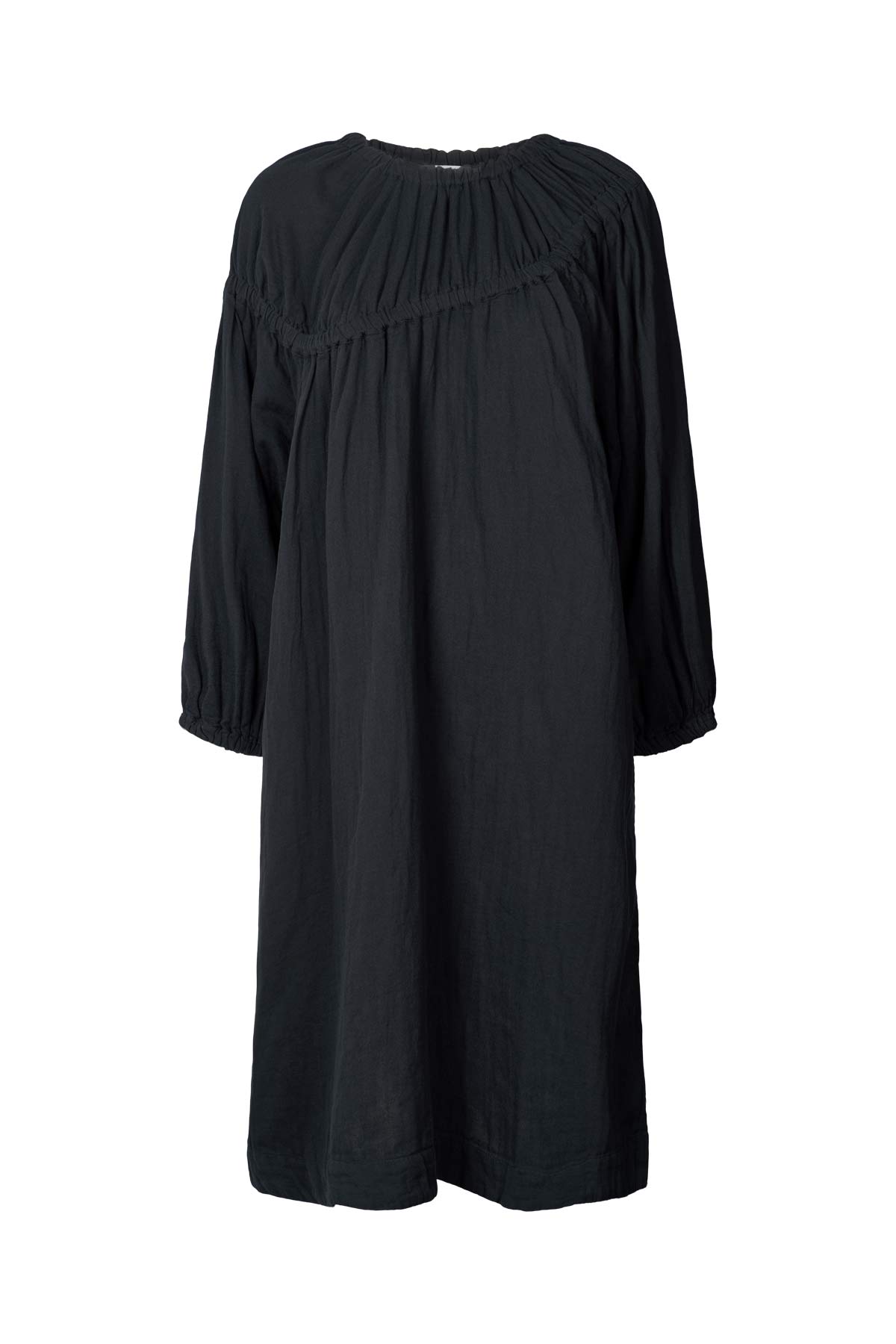 Mae - Cotton dbl elasticated dress I Black Black XS/S 1 - Rabens Saloner - DK