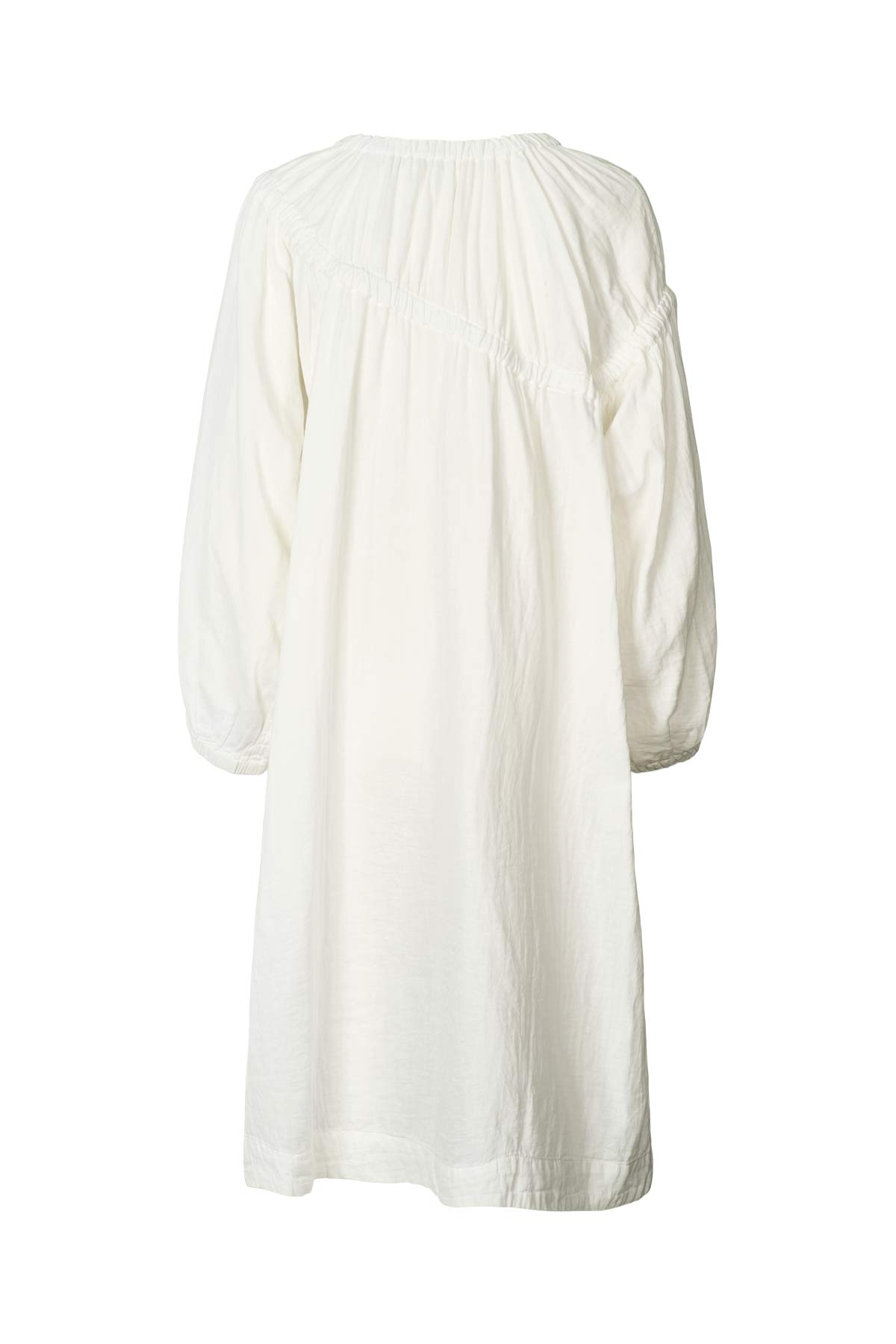 Mae - Cotton dbl elasticated dress I White 2 - Rabens Saloner - DK