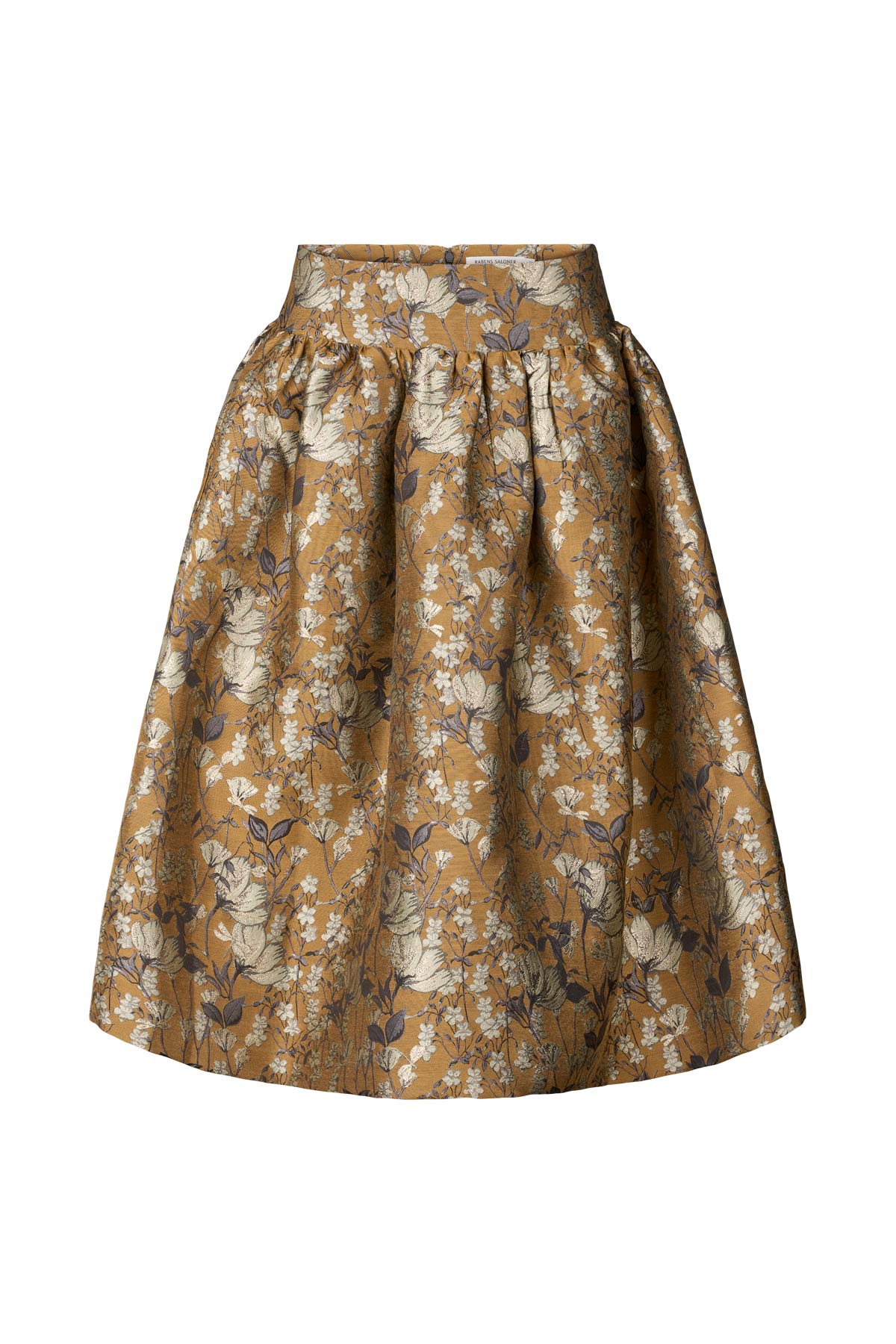 Silke - Ottoman jacquard full skirt I Golden combo Golden combo XS 3 - Rabens Saloner - DK