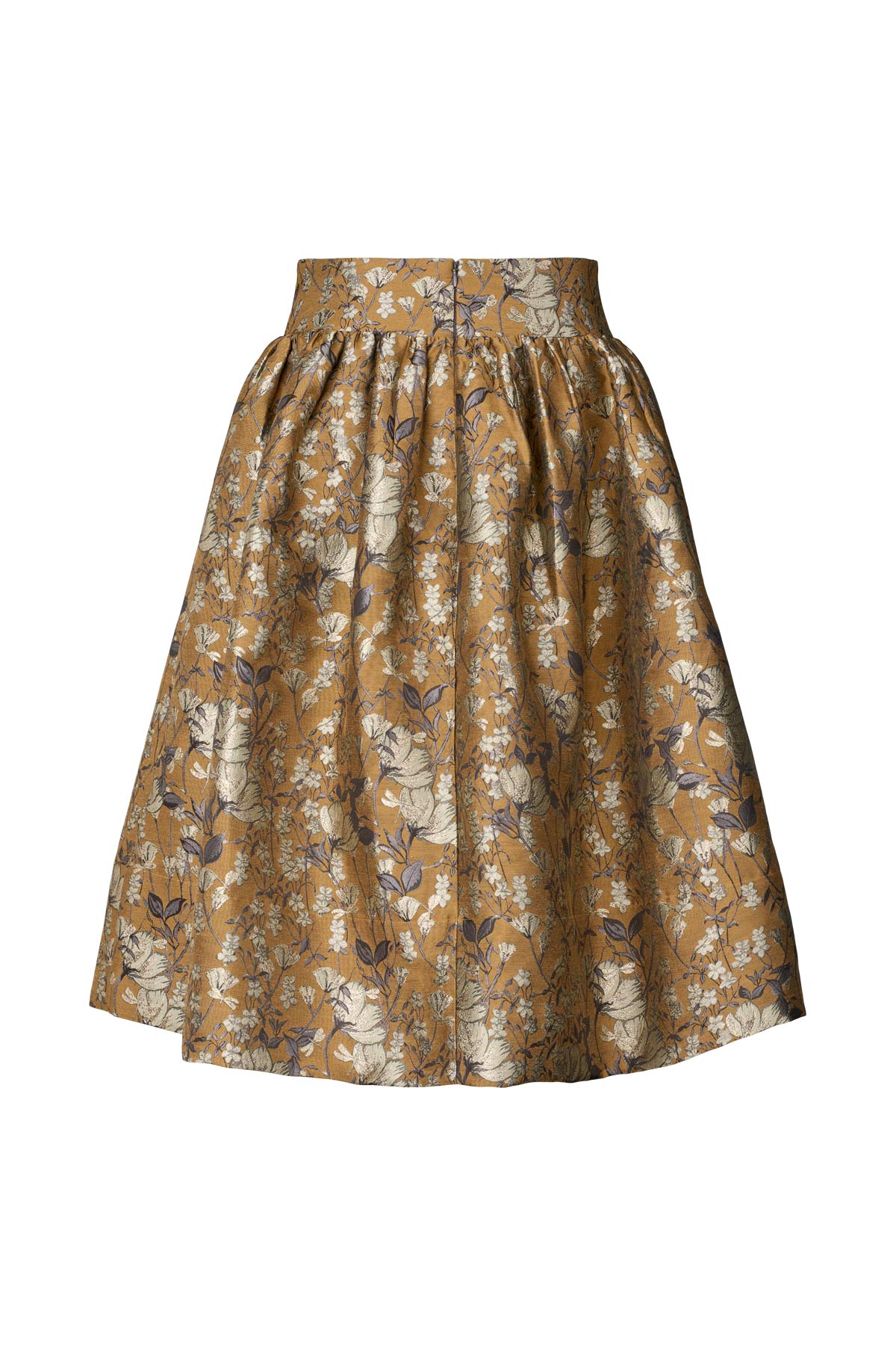 Silke - Ottoman jacquard full skirt I Golden combo 4 - Rabens Saloner - DK