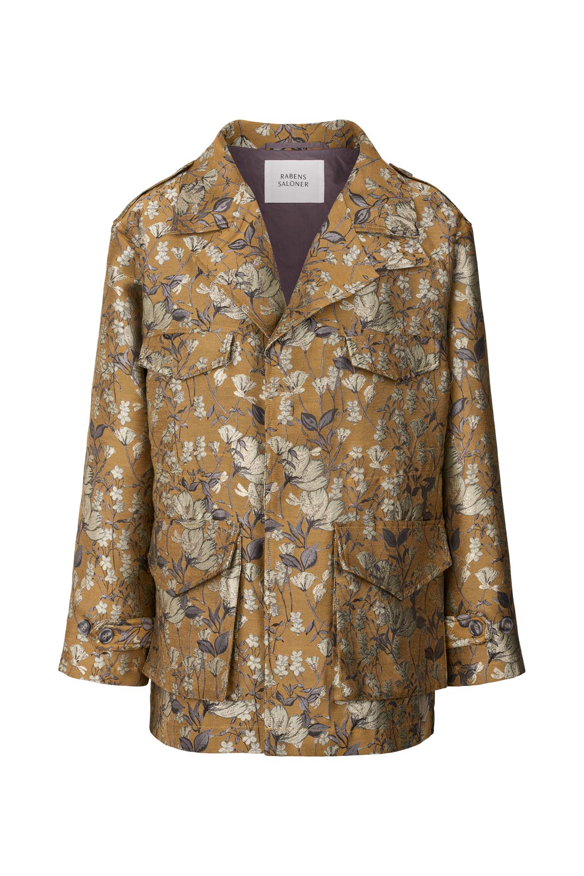 Feodora - Ottoman jacquard jacket I Golden combo Golden combo XS/S 7 - Rabens Saloner - DK