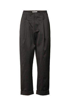 Raina - Cotton fusion pleat pants I Pirate black Pirate black XS 2 - Rabens Saloner - DK