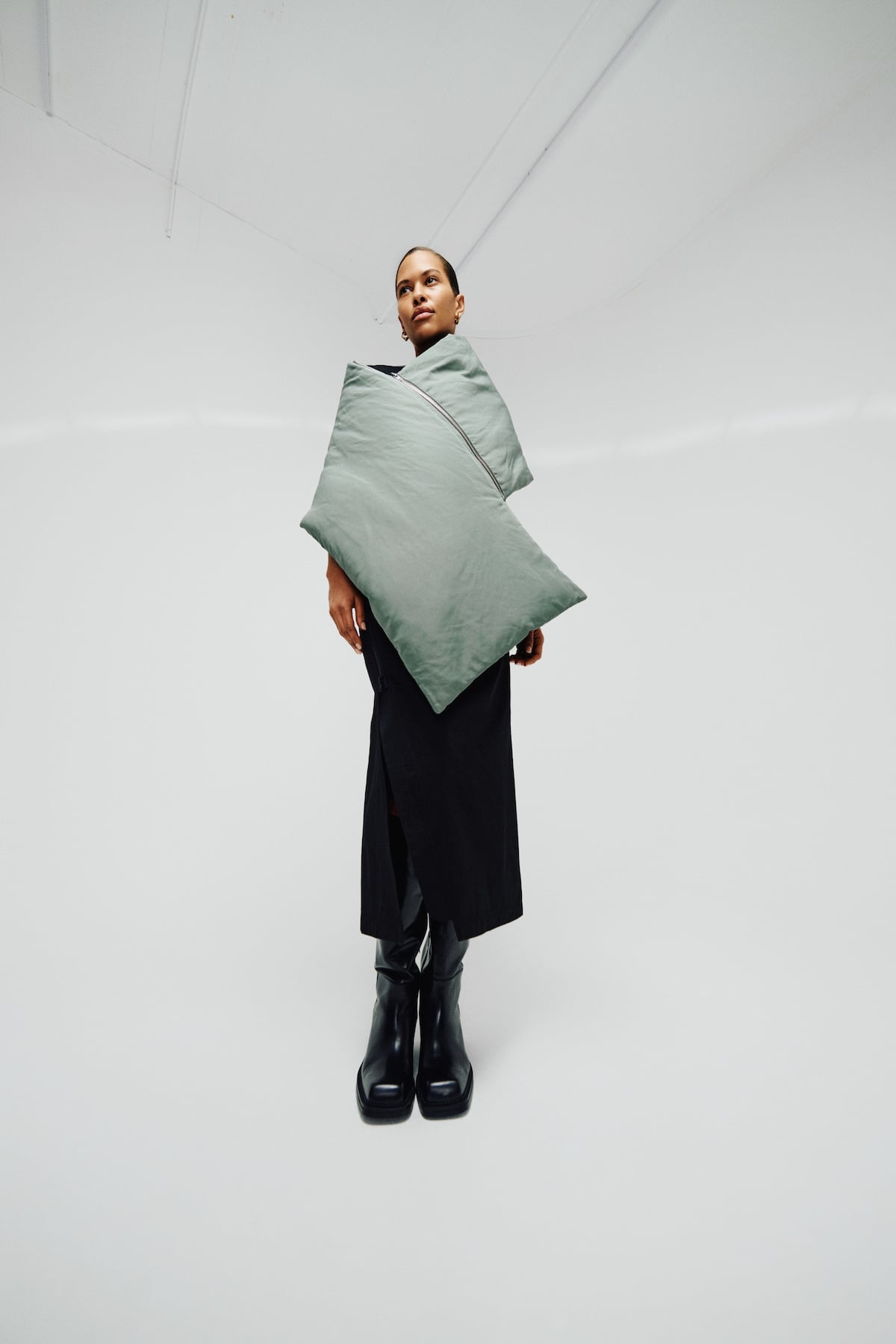 Chisa - Cotton fusion skirt I Pirate black 6 - Rabens Saloner - DK