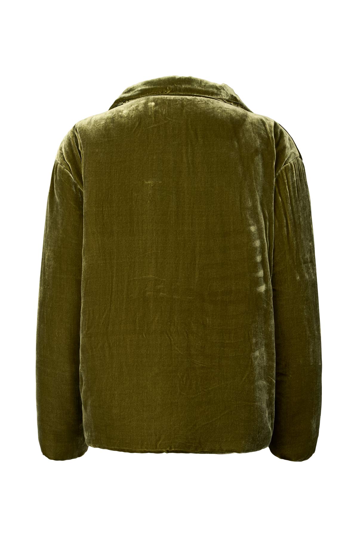 Santana - Velvet paded jacket I Olive 5 - Rabens Saloner - DK
