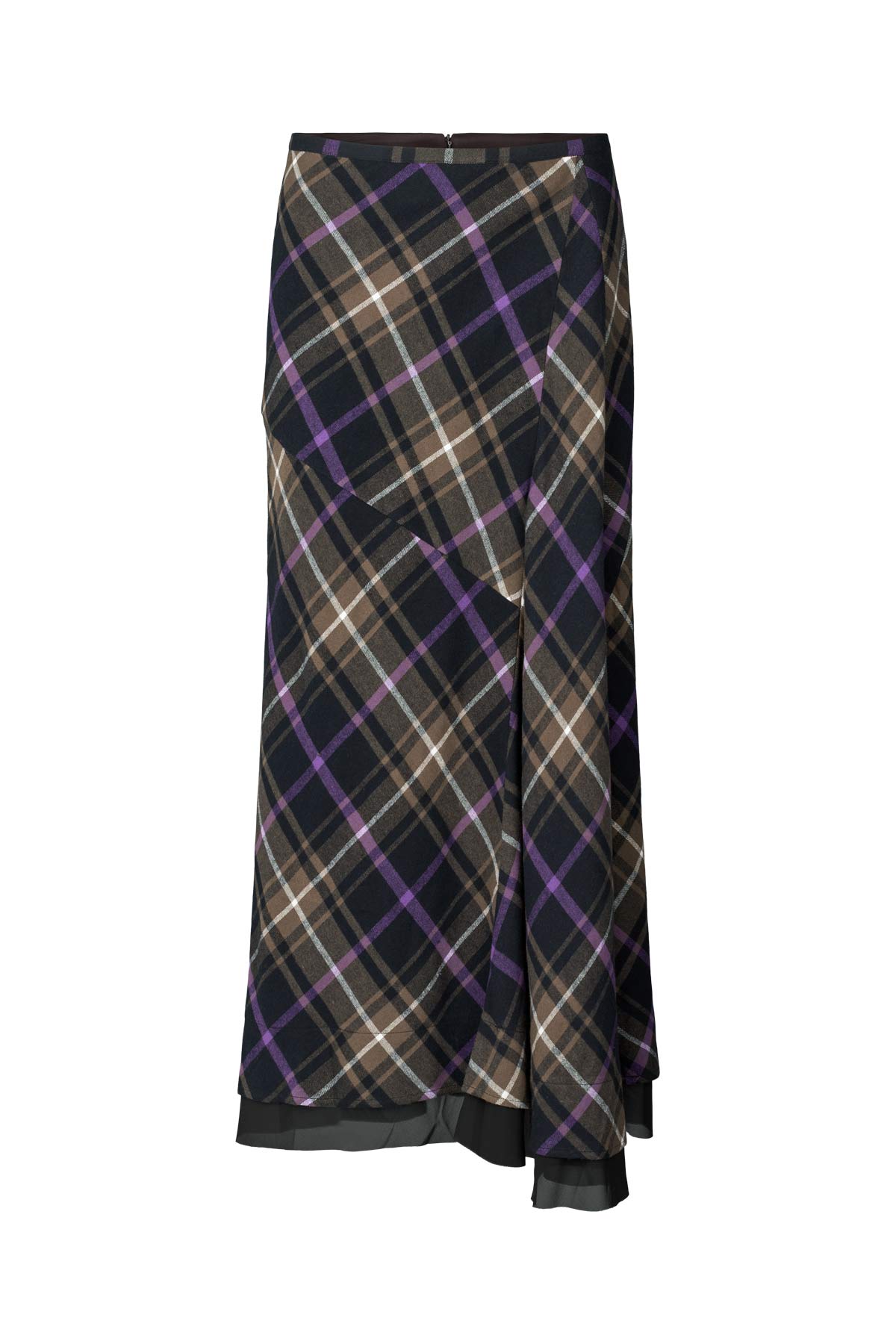 Anemone - Giant check insert skirt I Purple check combo Purple check combo XS 3 - Rabens Saloner - DK